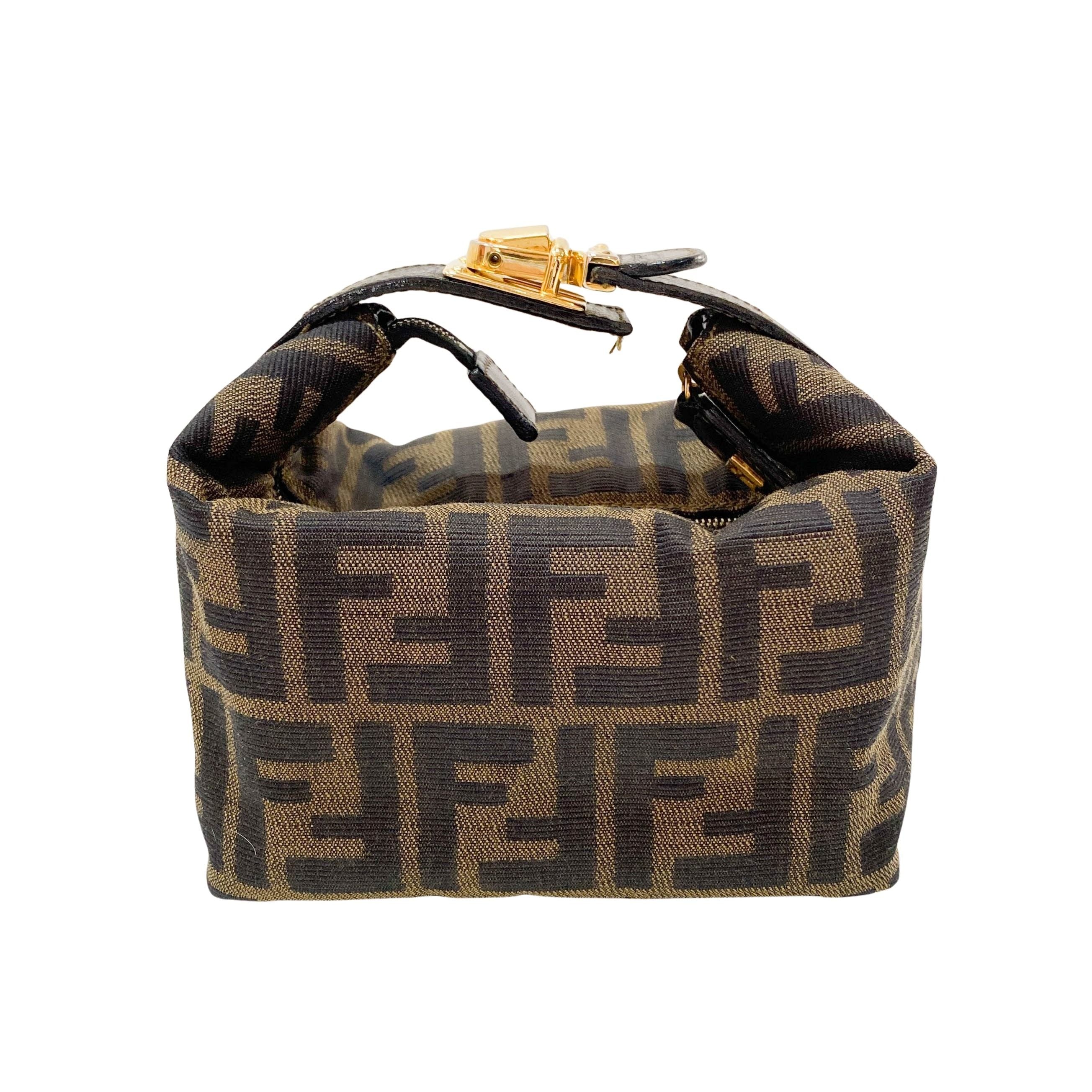 Zucca Small Brown Canvas Handbag