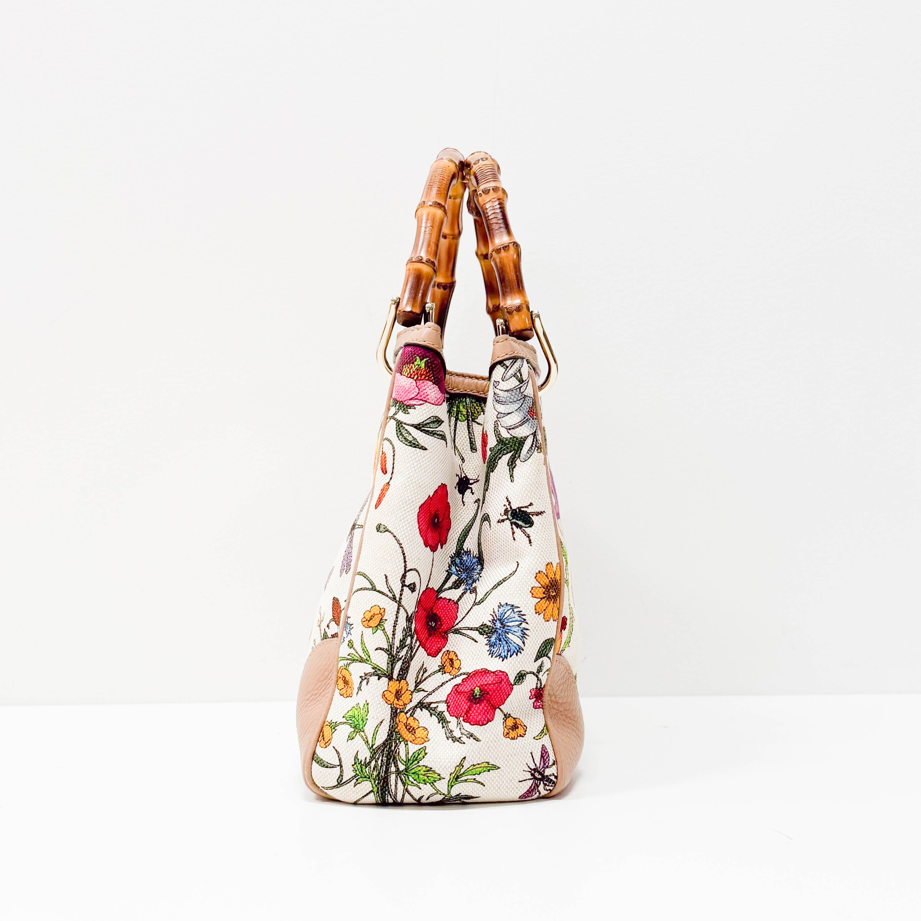 Bamboo Multi-colour Floral Canvas Bag
