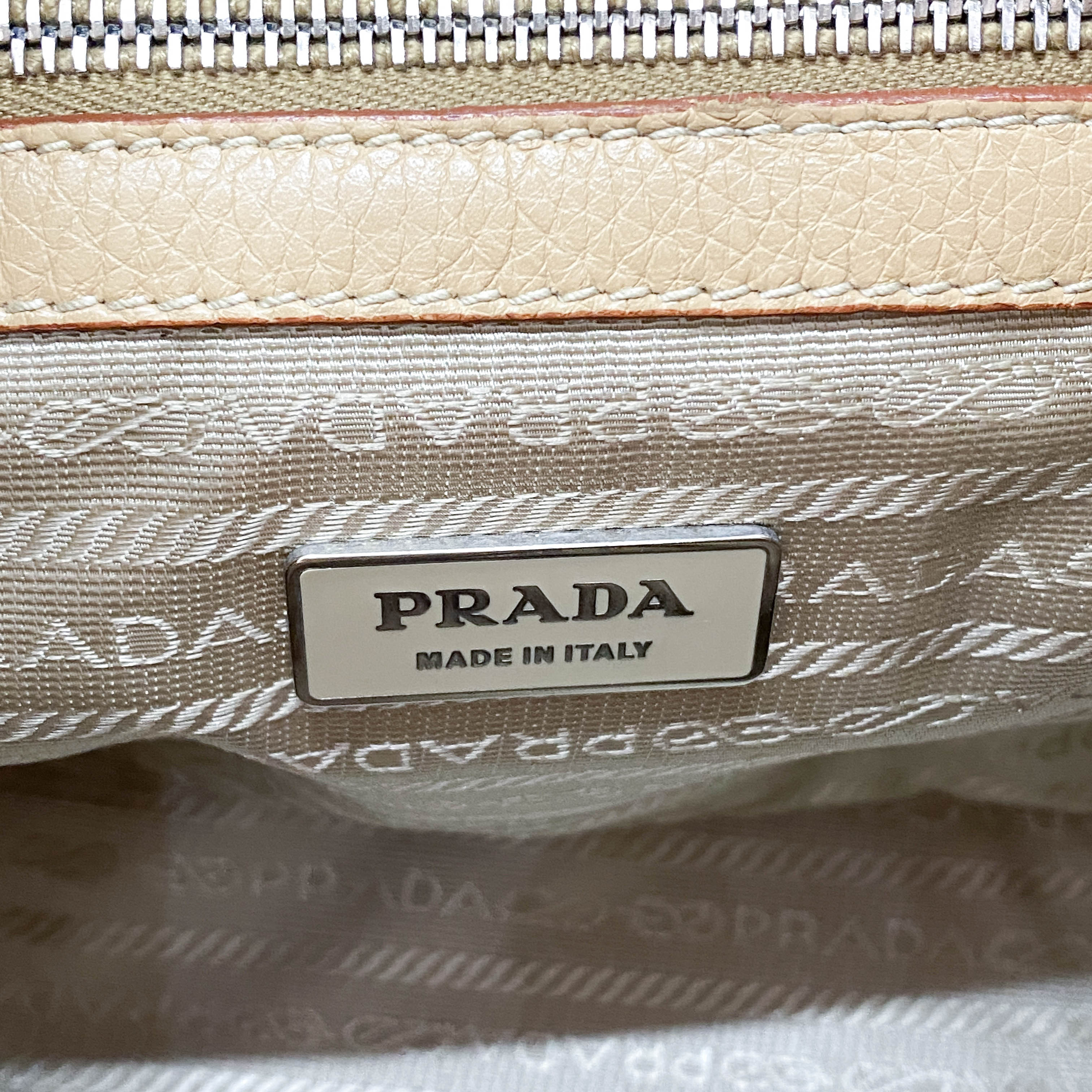 Brown Leather Top Handle Shoulder Bag