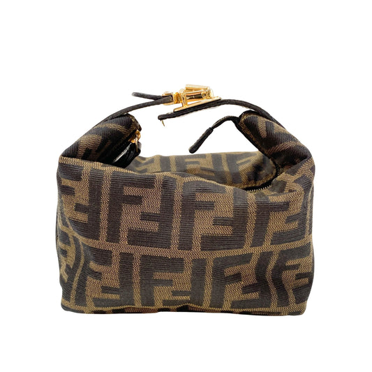 Zucca Small Brown Canvas Handbag
