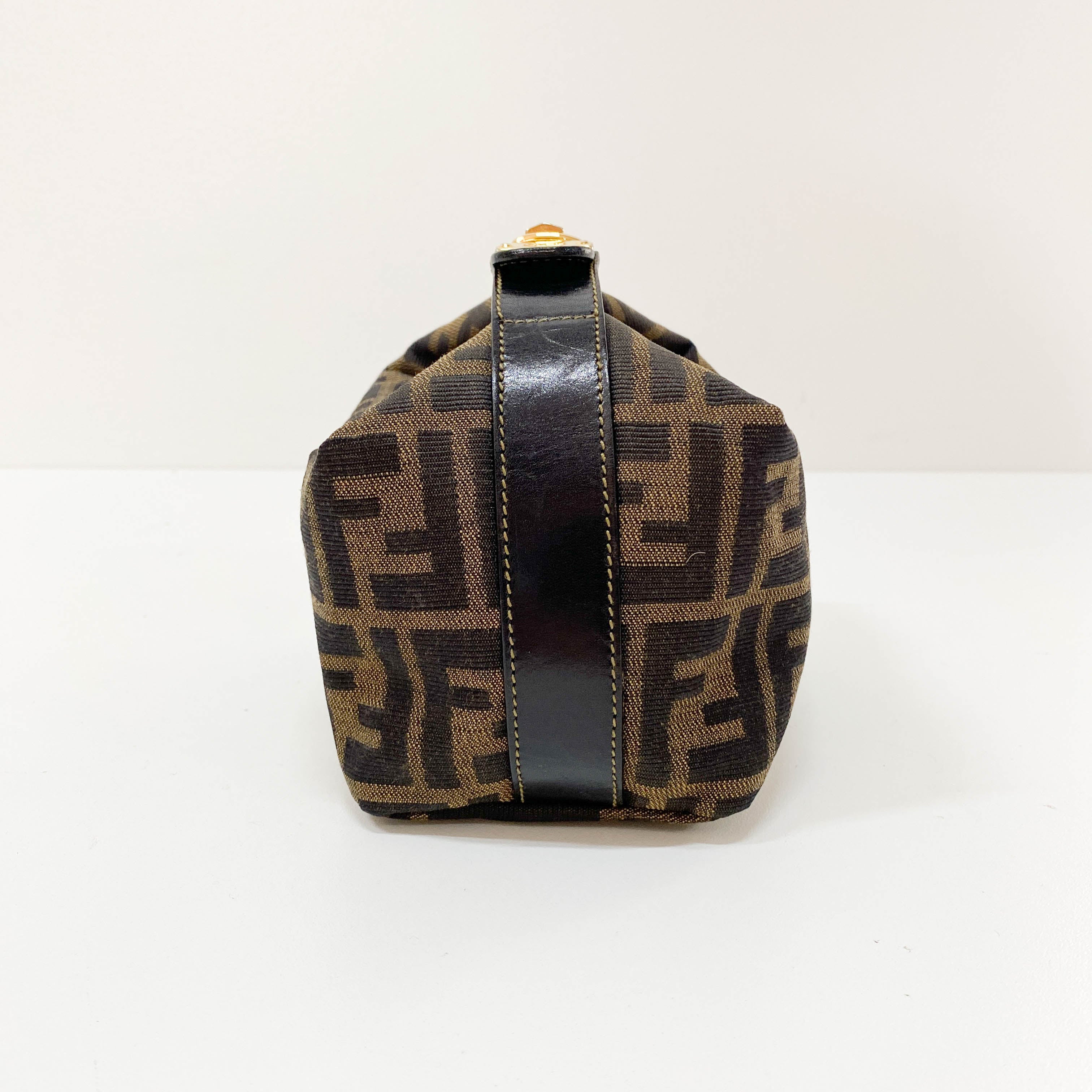 Zucca Small Brown Canvas Handbag