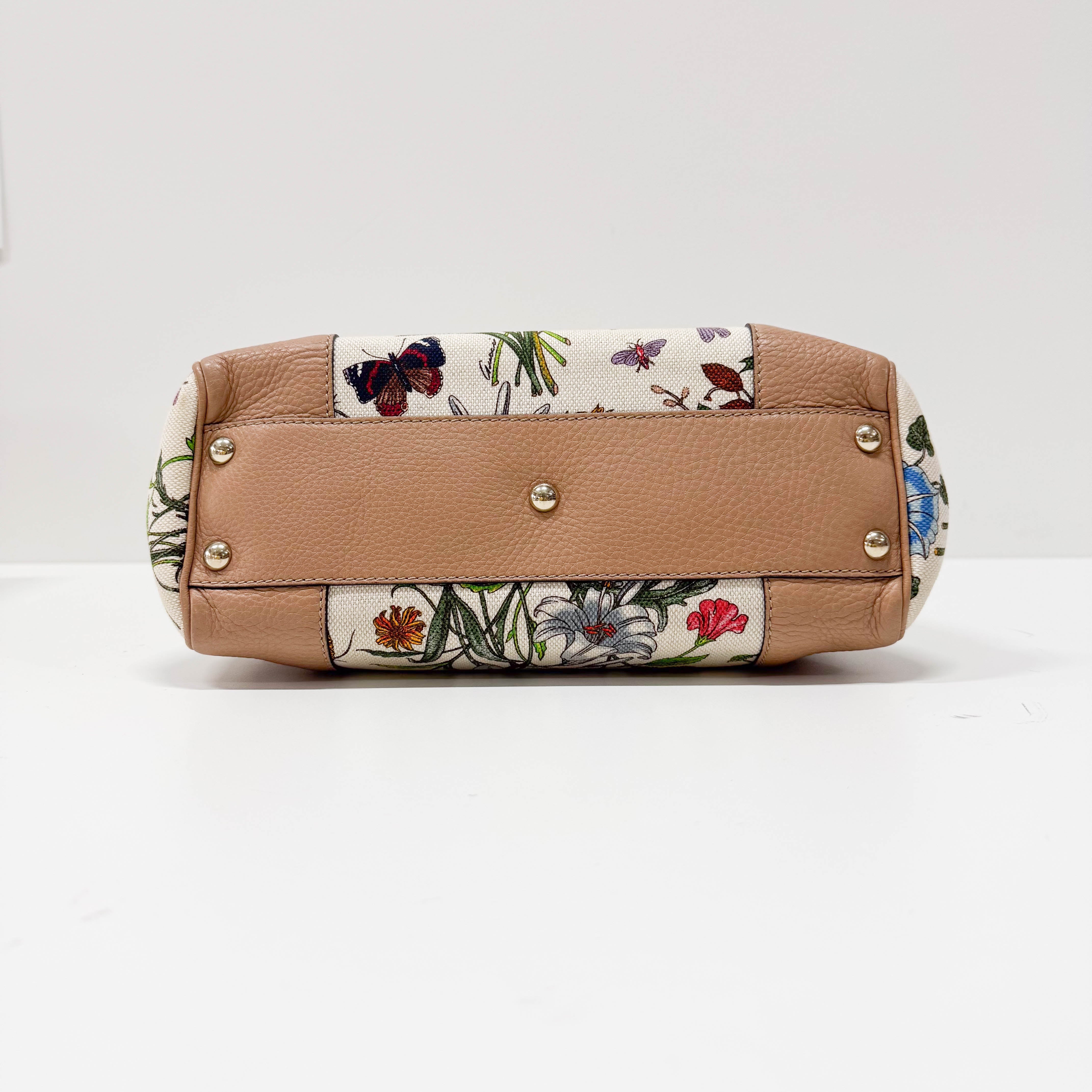 Bamboo Multi-colour Floral Canvas Bag