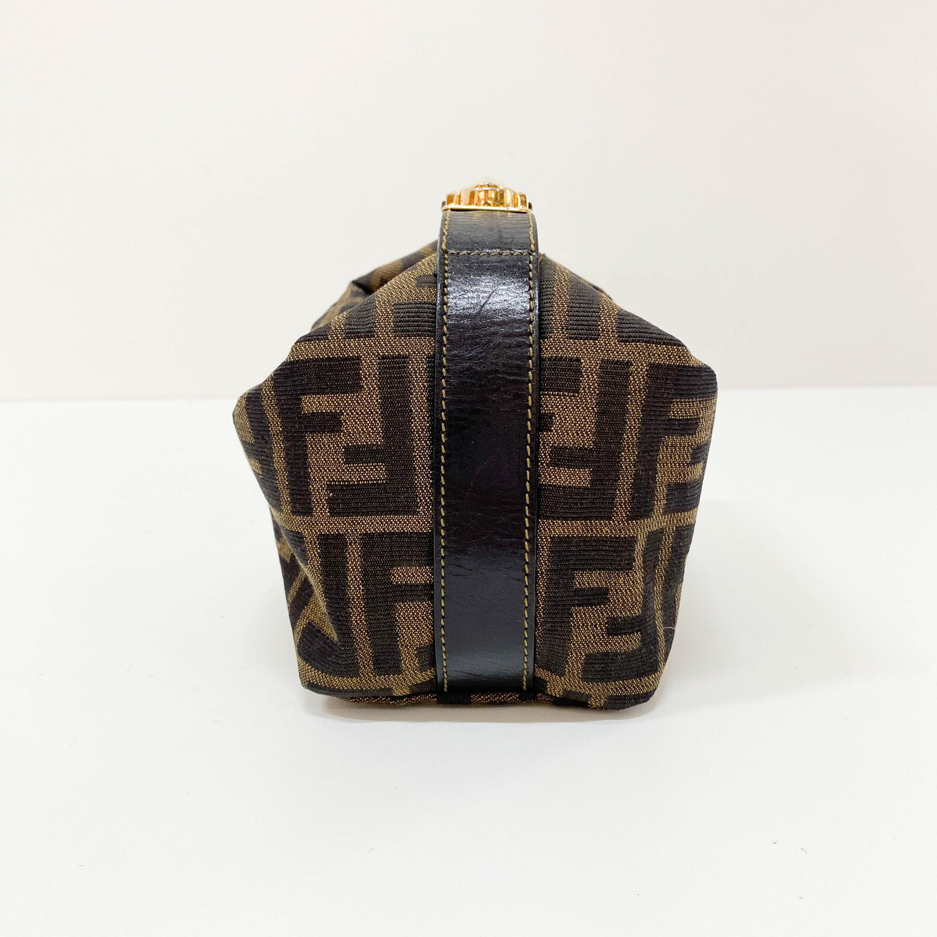 Zucca Small Brown Canvas Handbag