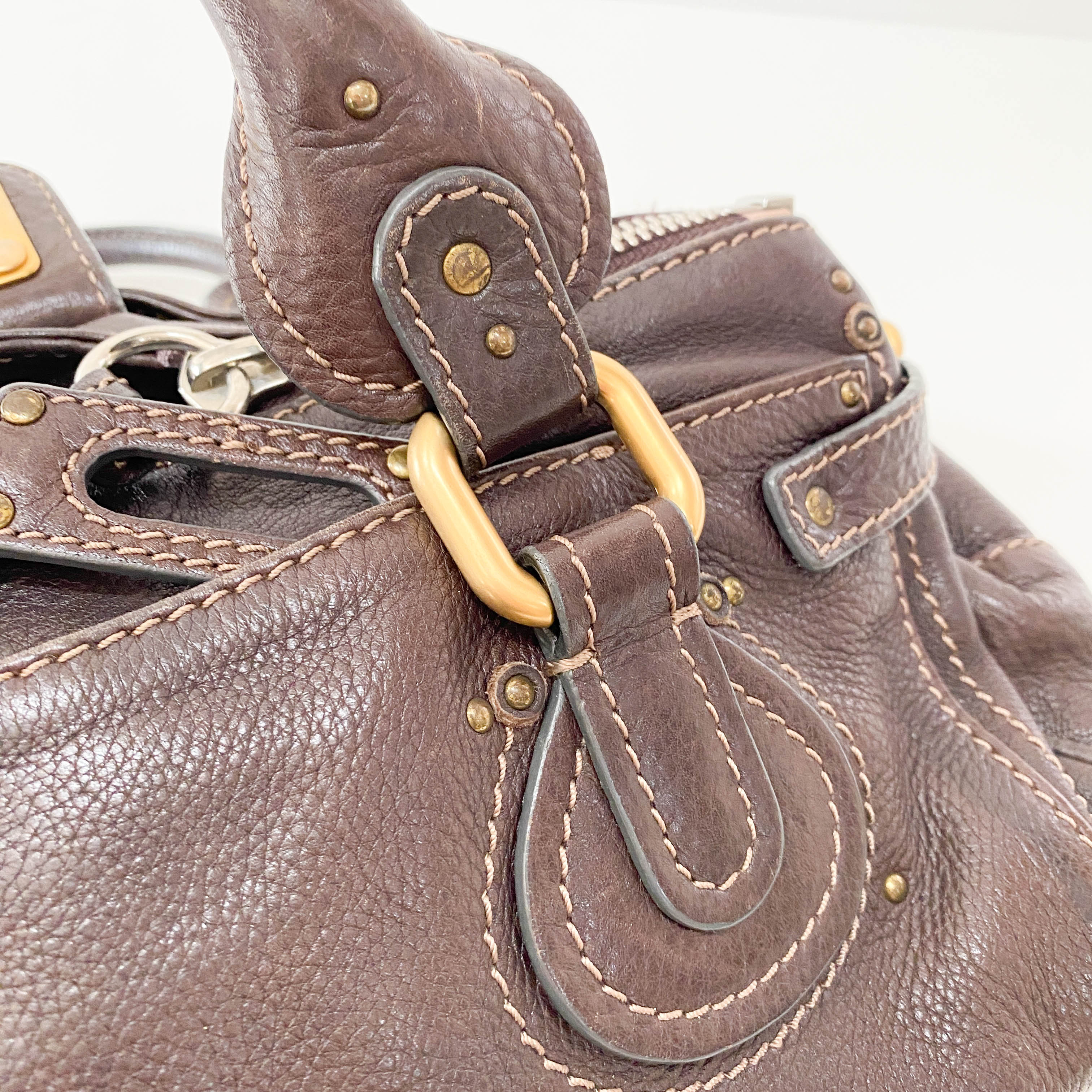 Paddington Brown Leather Shoulder Bag