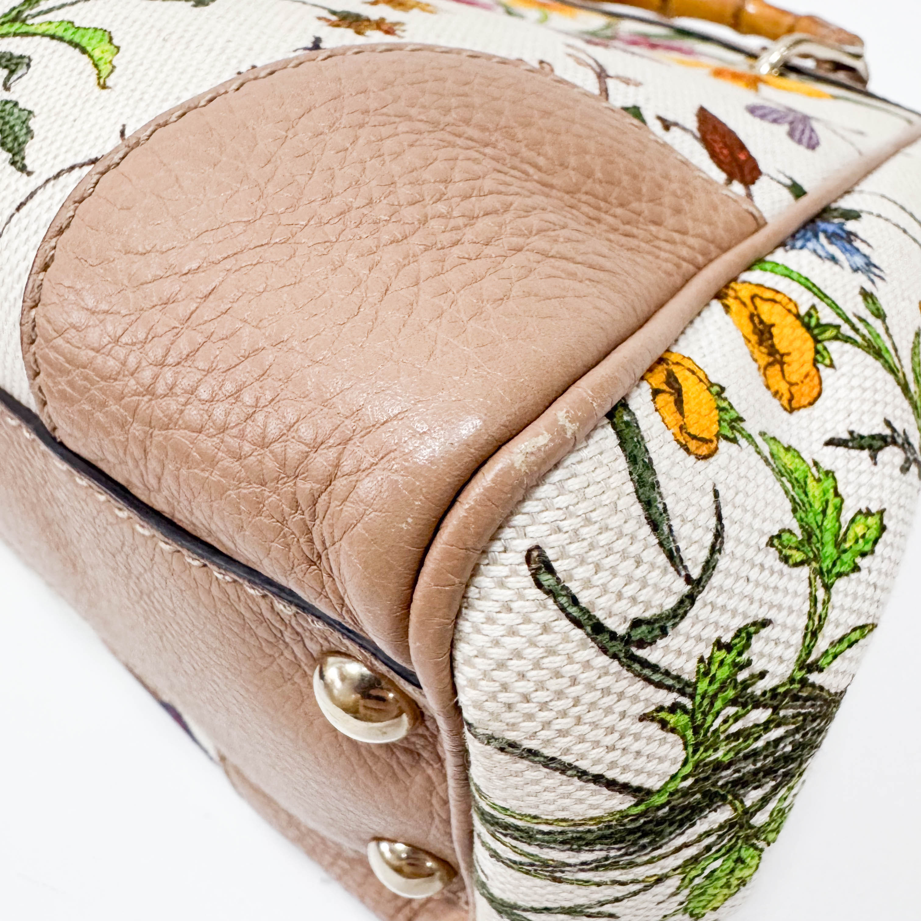 Bamboo Multi-colour Floral Canvas Bag