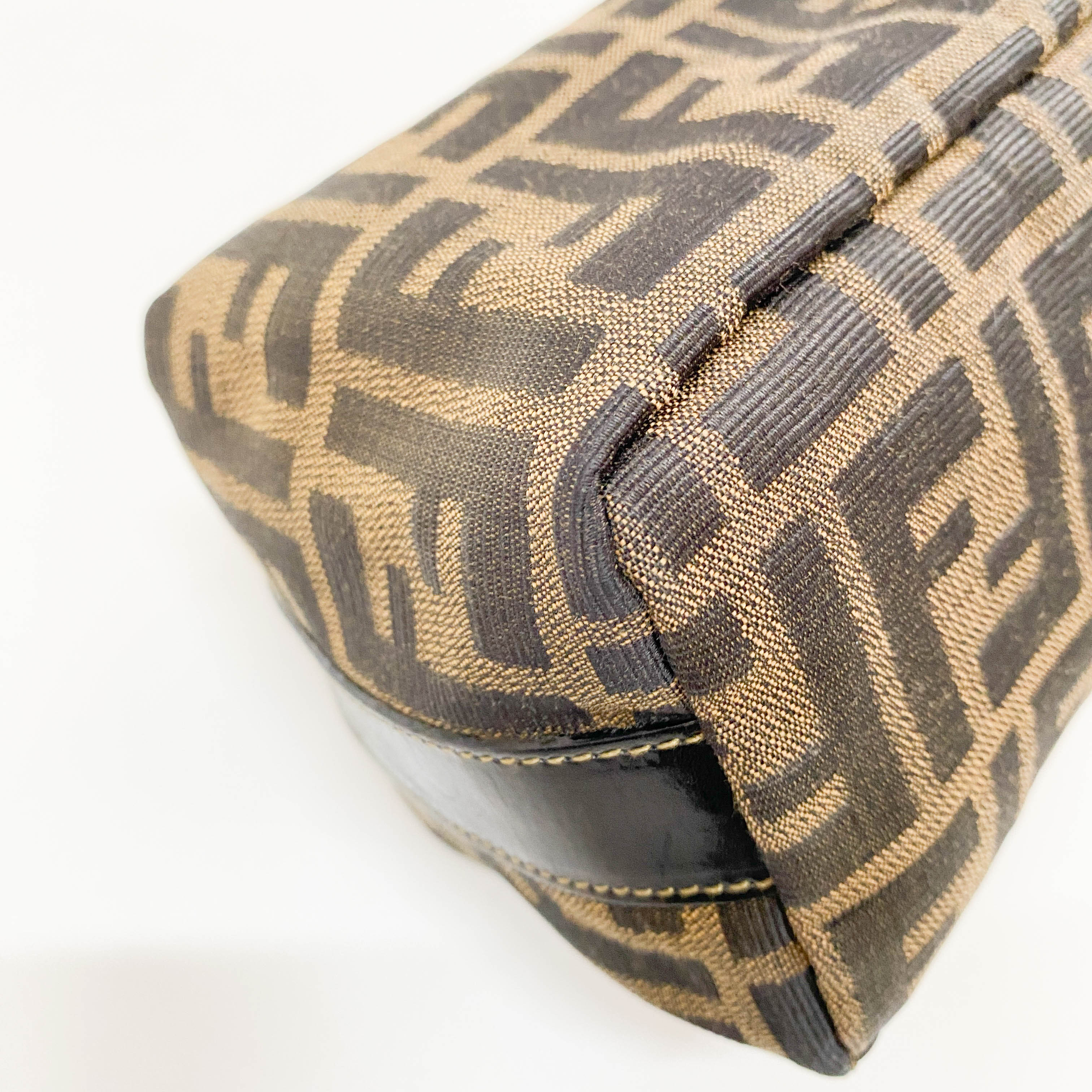 Zucca Small Brown Canvas Handbag