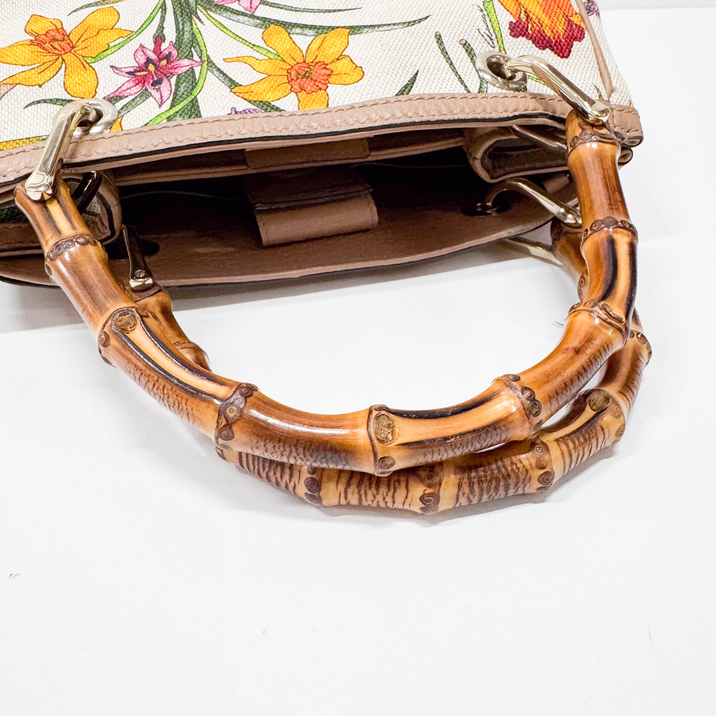 Bamboo Multi-colour Floral Canvas Bag