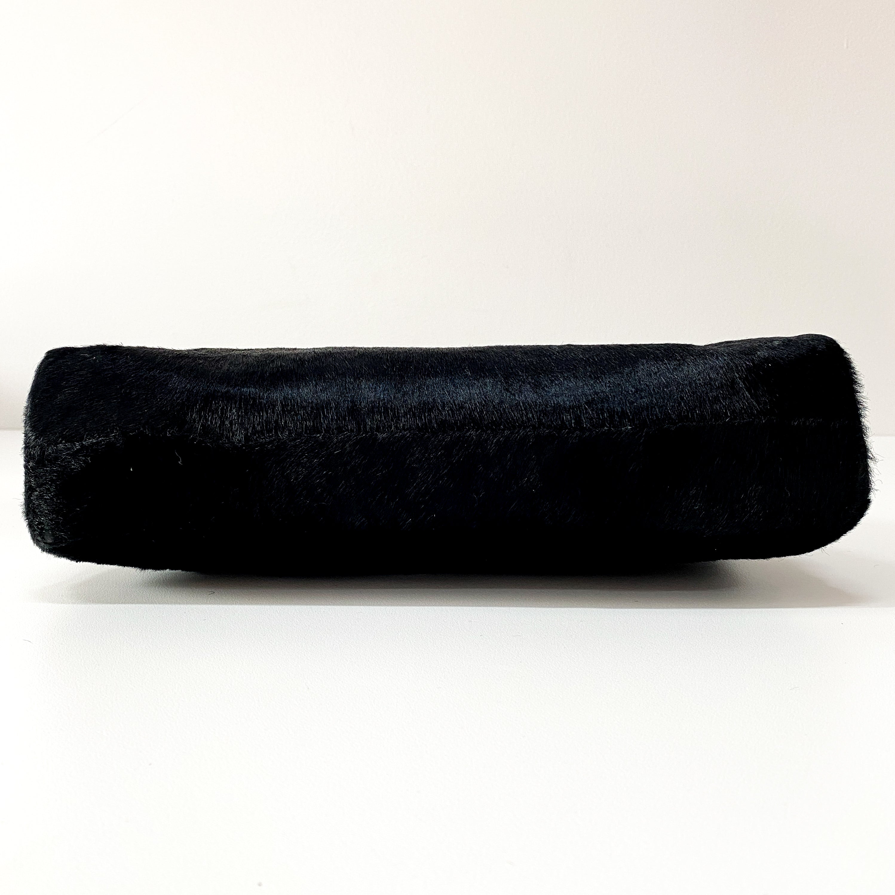 Black Pony Hair Shoulder Bag