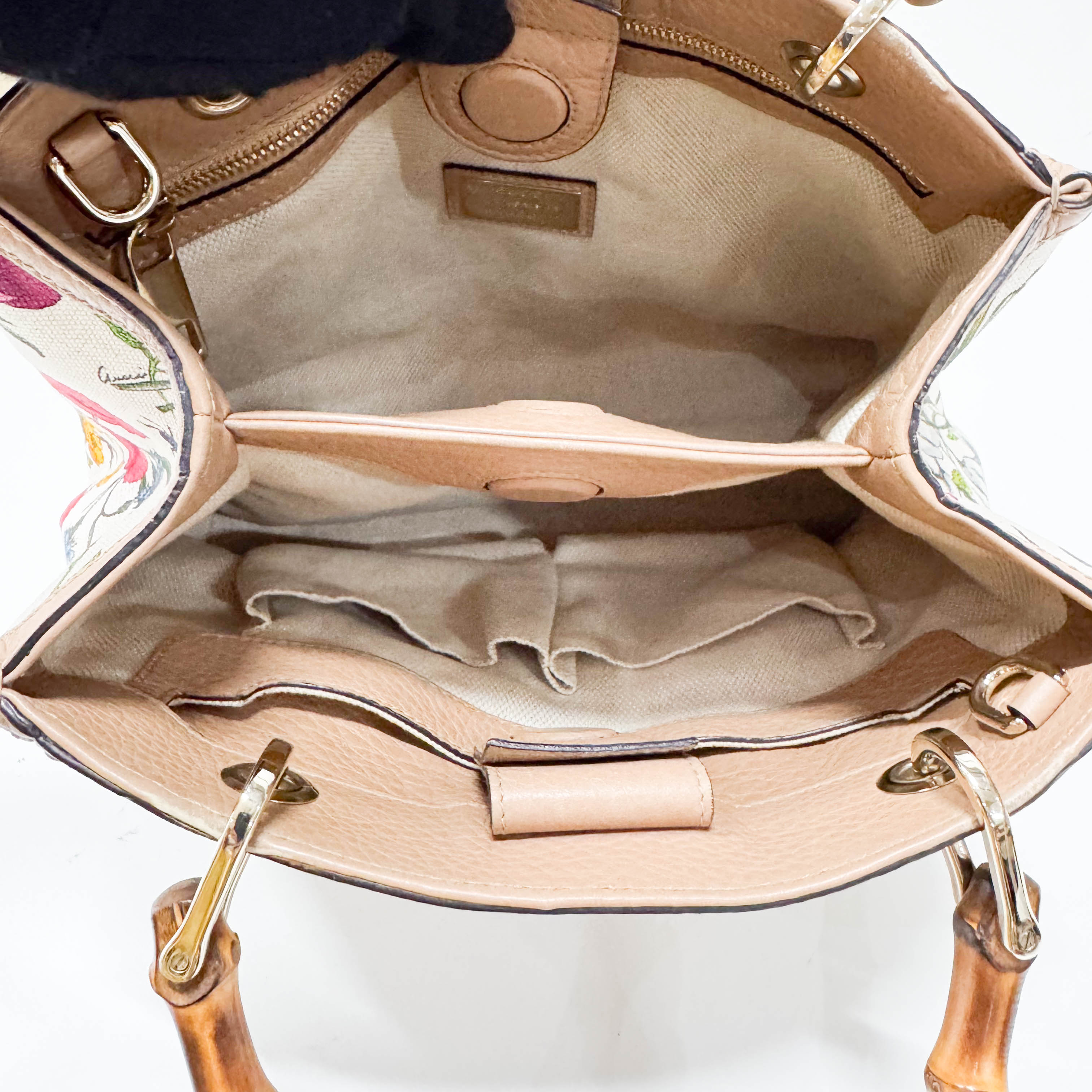 Bamboo Multi-colour Floral Canvas Bag