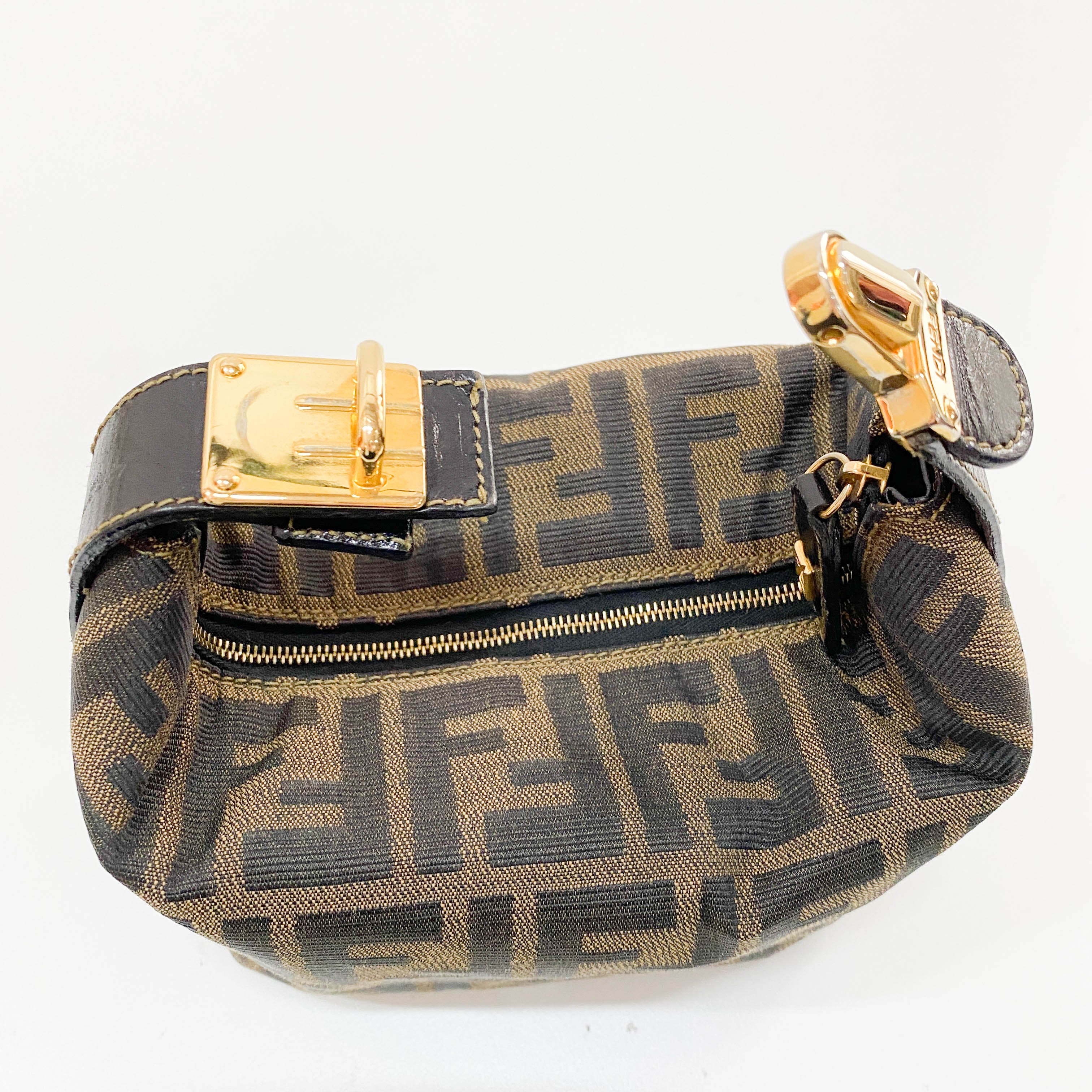 Zucca Small Brown Canvas Handbag