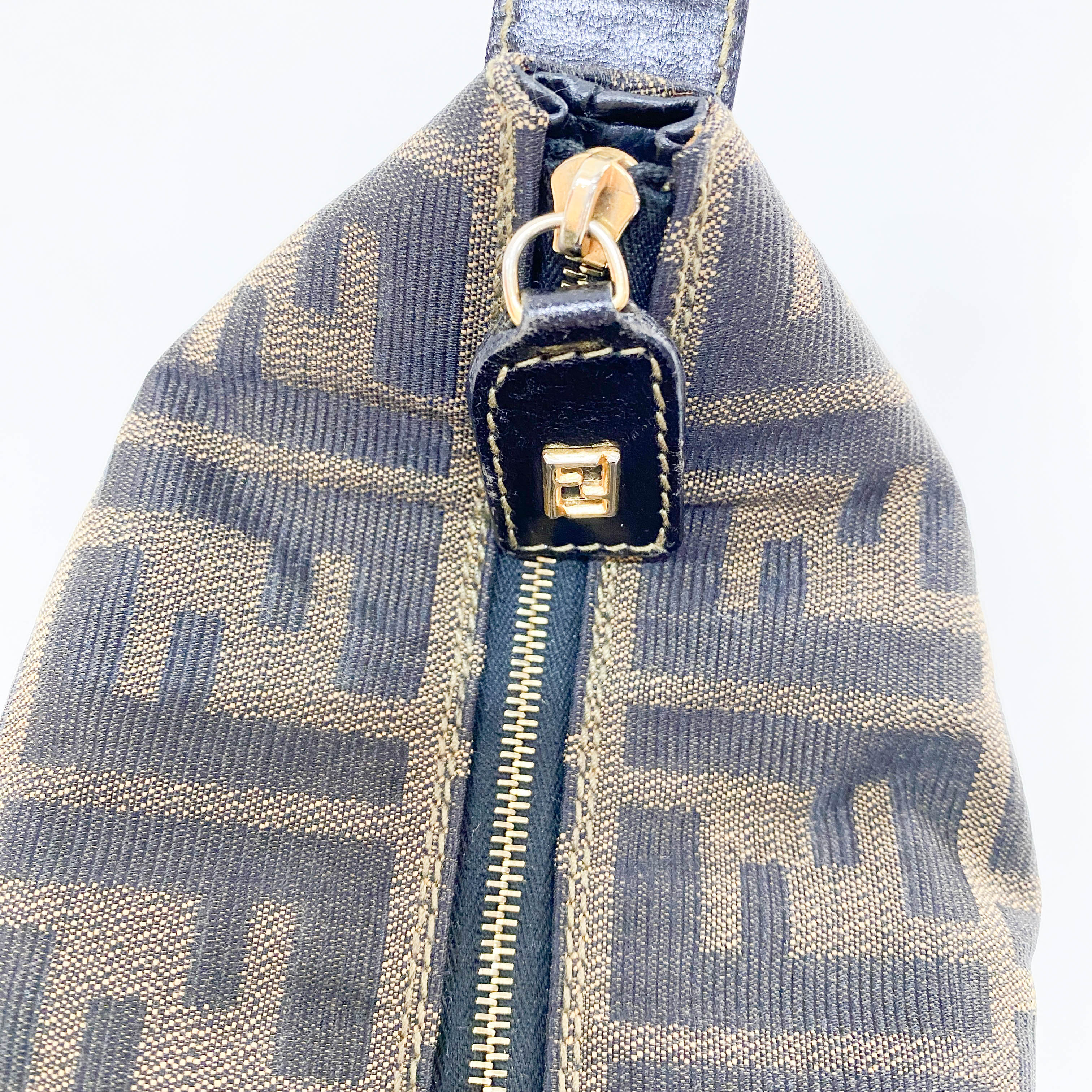 Zucca Small Brown Canvas Handbag