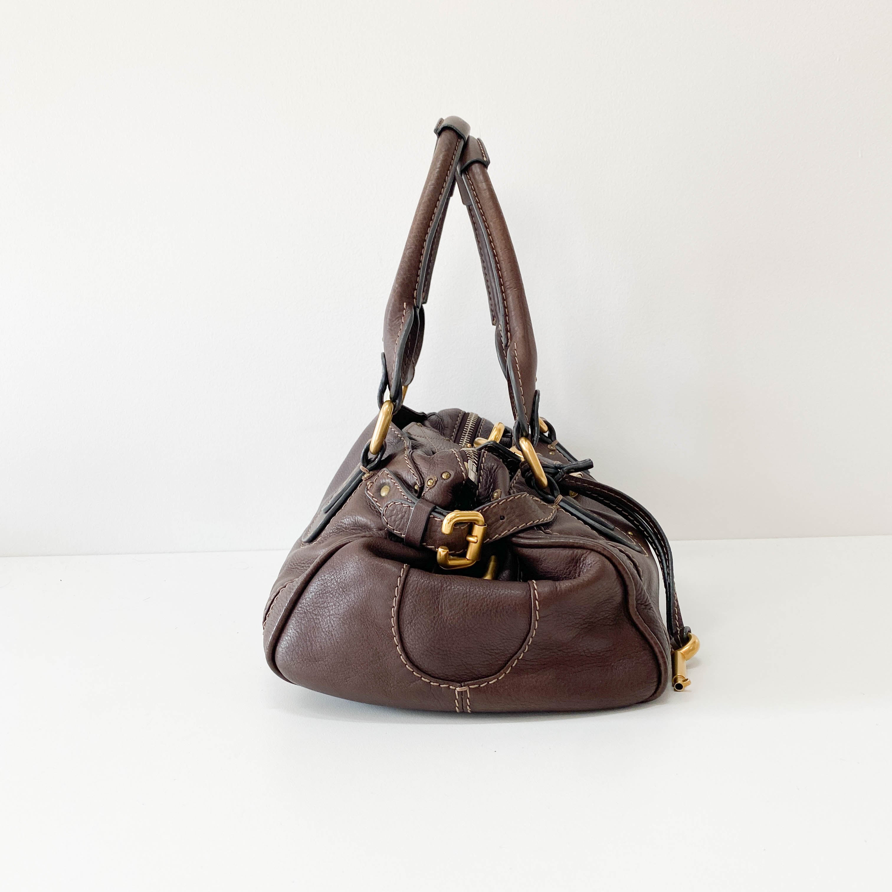 Paddington Brown Leather Shoulder Bag