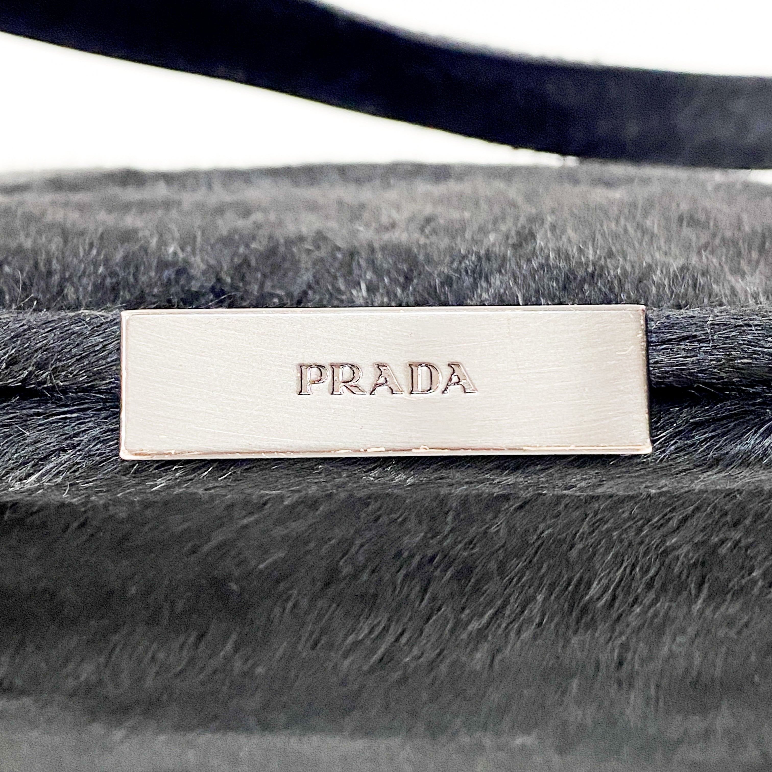 Black Pony Hair Shoulder Bag