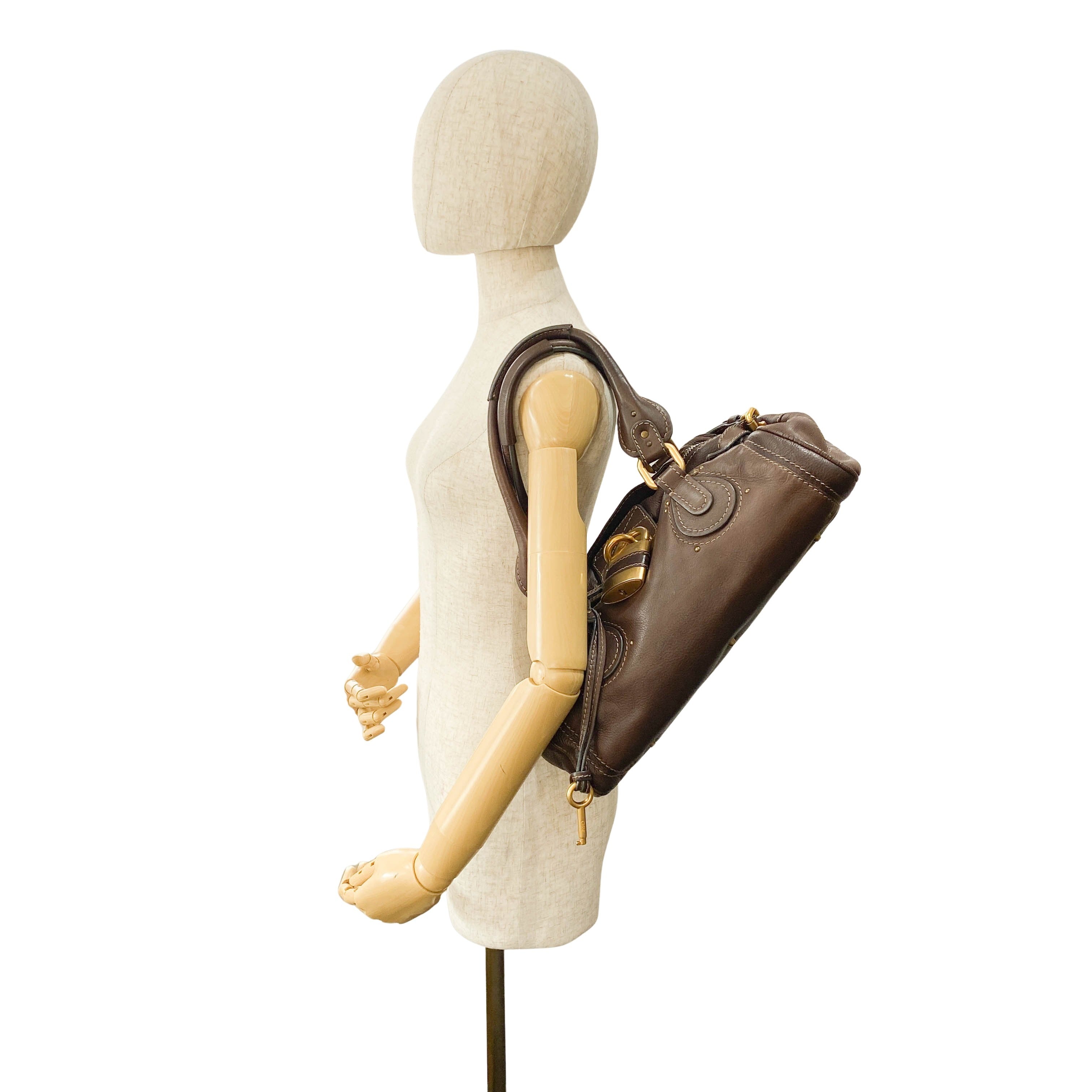 Paddington Brown Leather Shoulder Bag