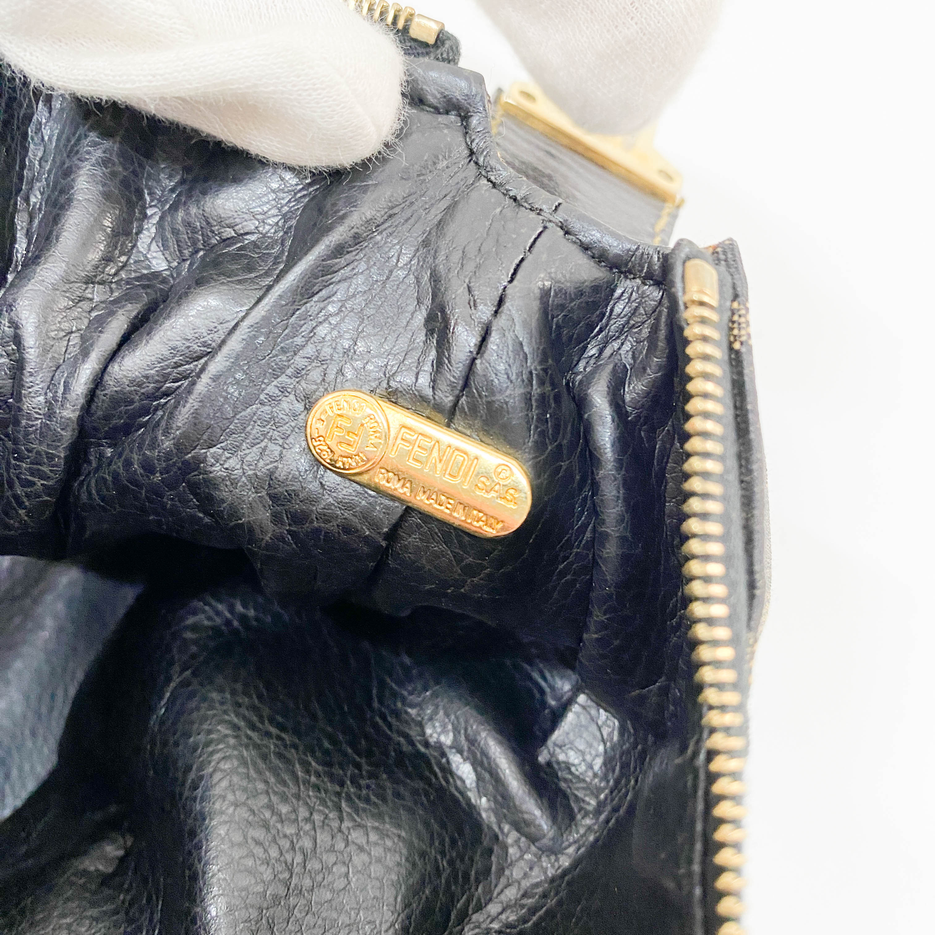 Zucca Small Brown Canvas Handbag