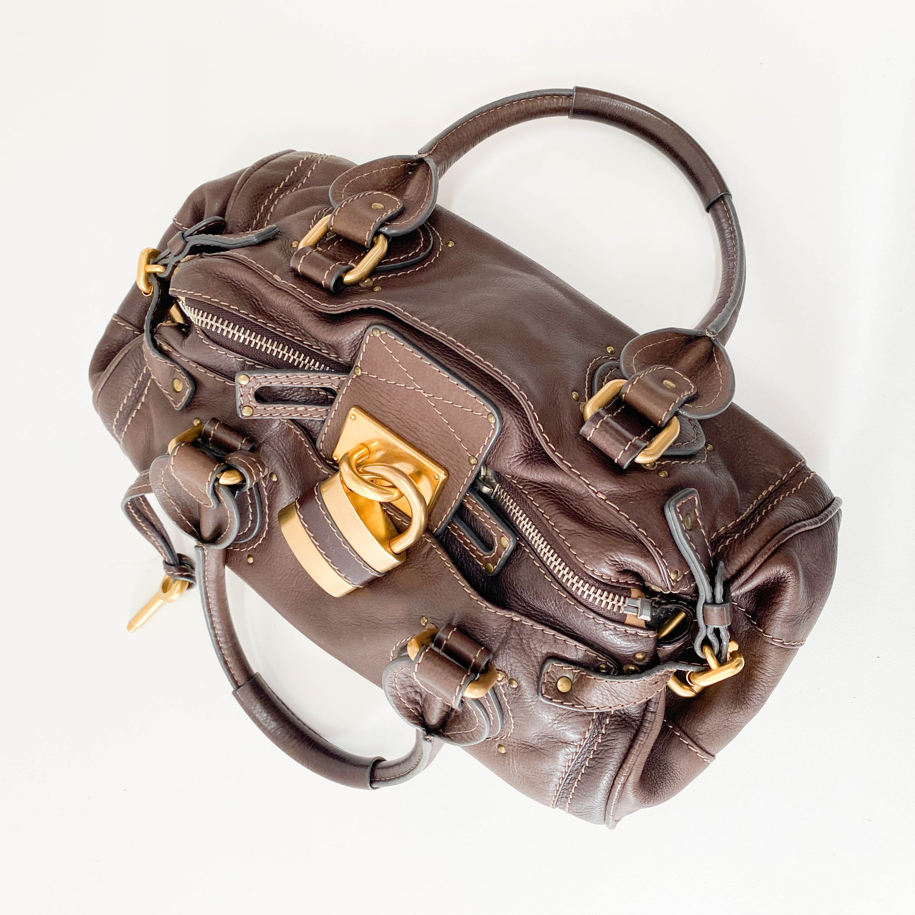 Paddington Brown Leather Shoulder Bag