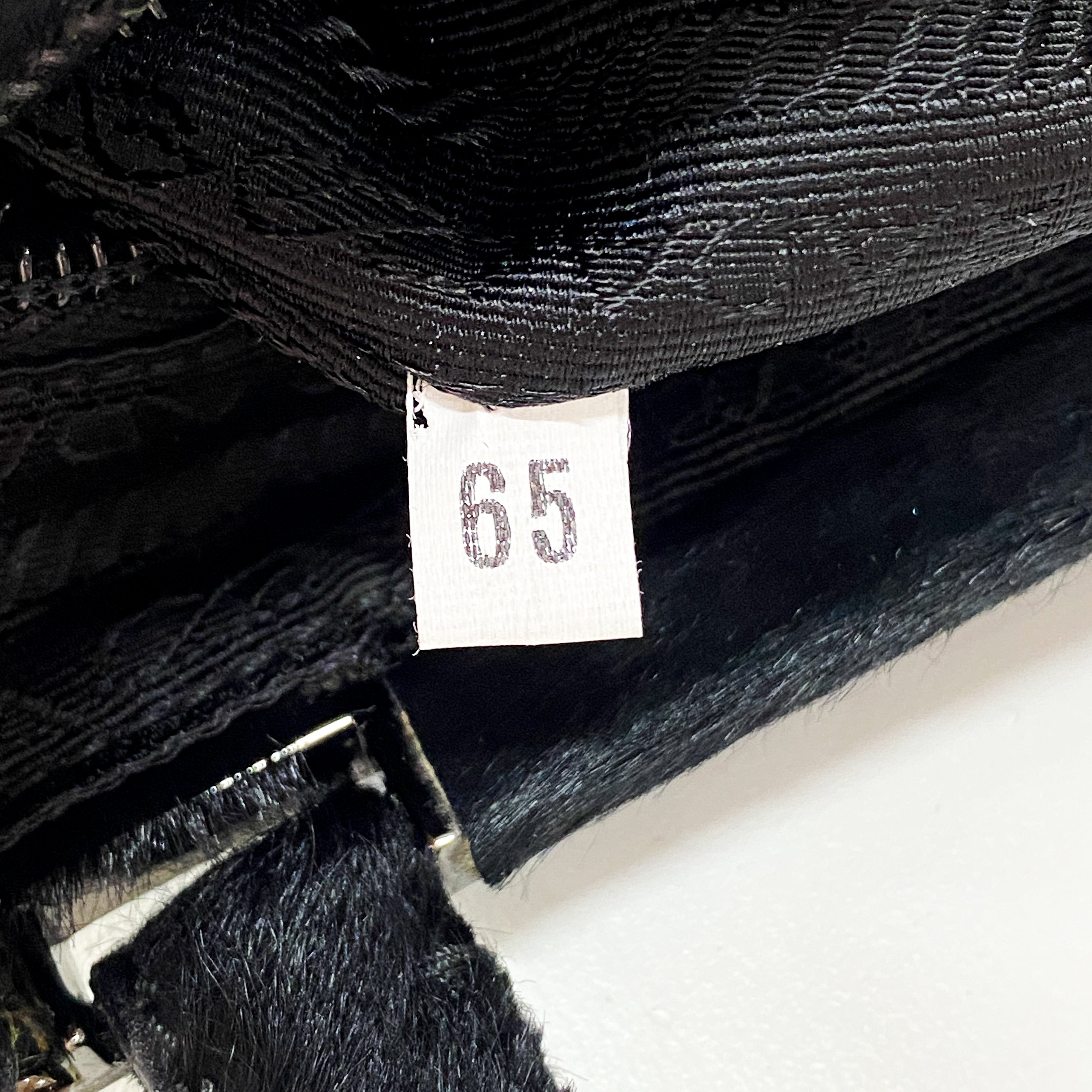 Black Pony Hair Shoulder Bag