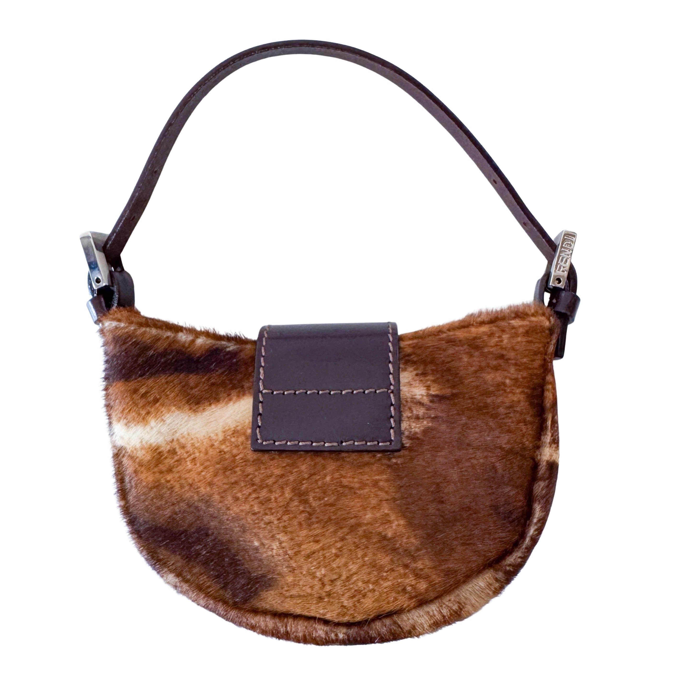 Mini Croissant Pony Hair Bag