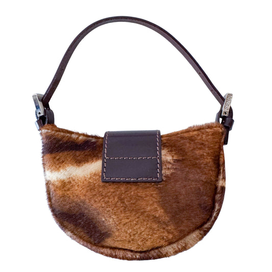 Mini Croissant Pony Hair Bag