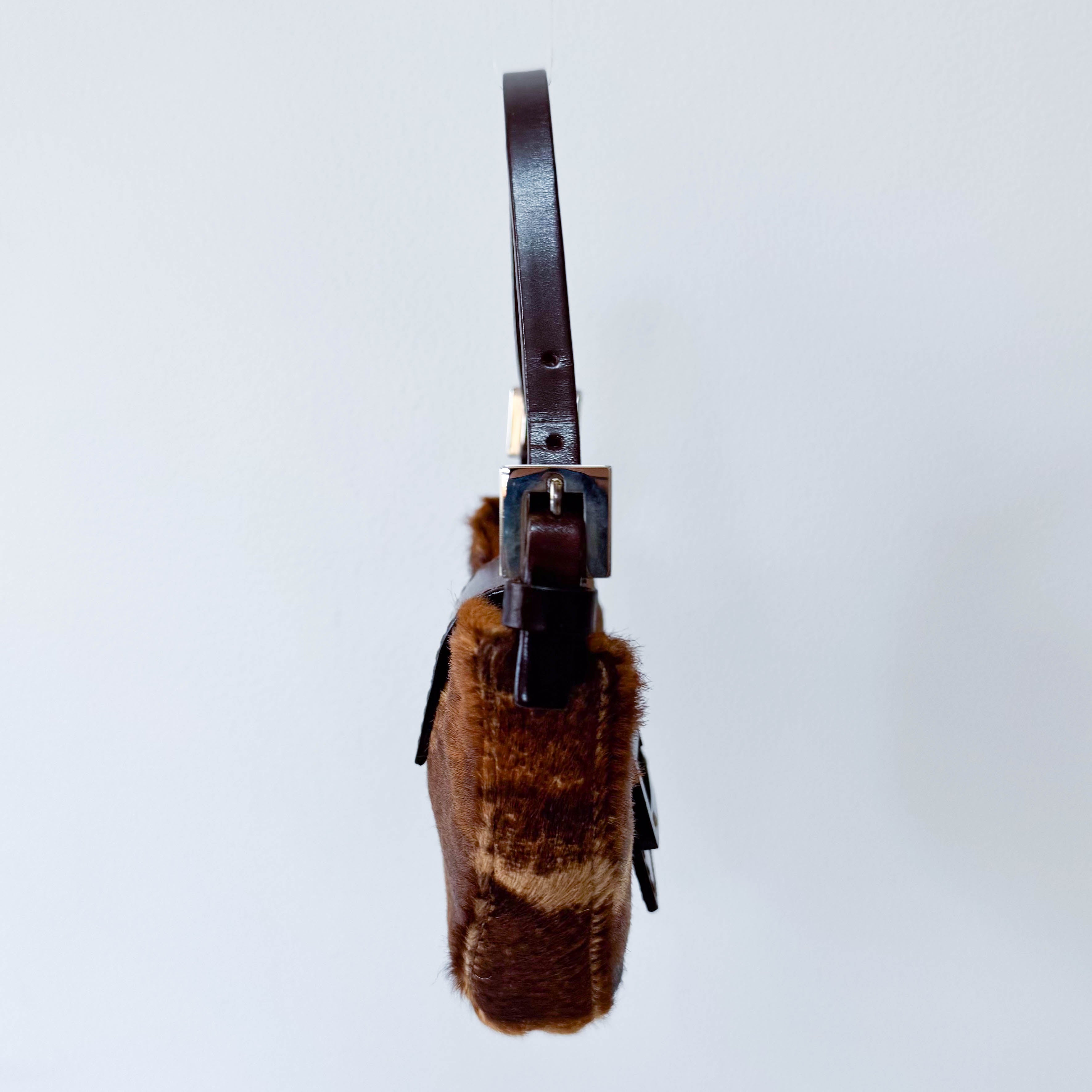 Mini Croissant Pony Hair Bag