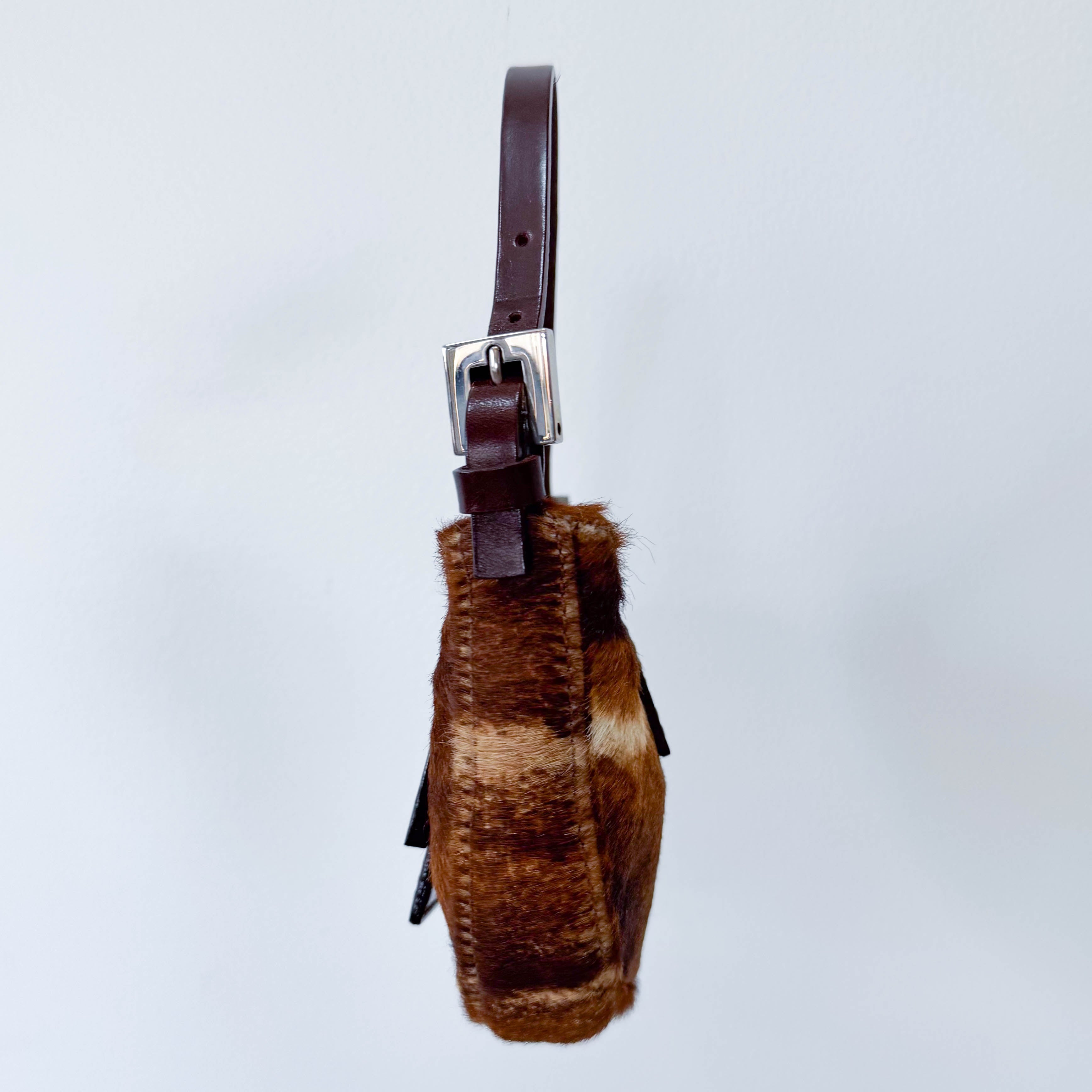 Mini Croissant Pony Hair Bag