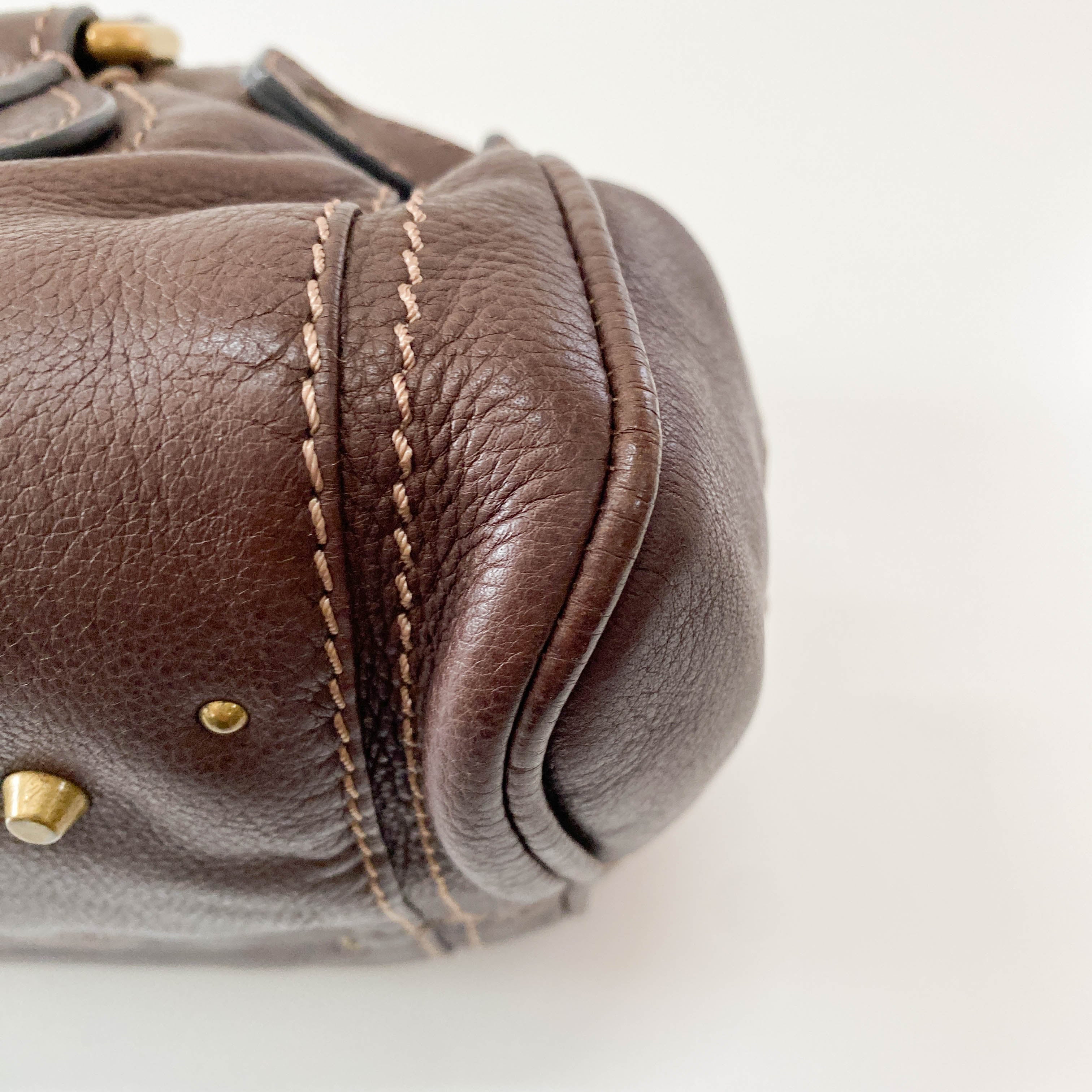 Paddington Brown Leather Shoulder Bag