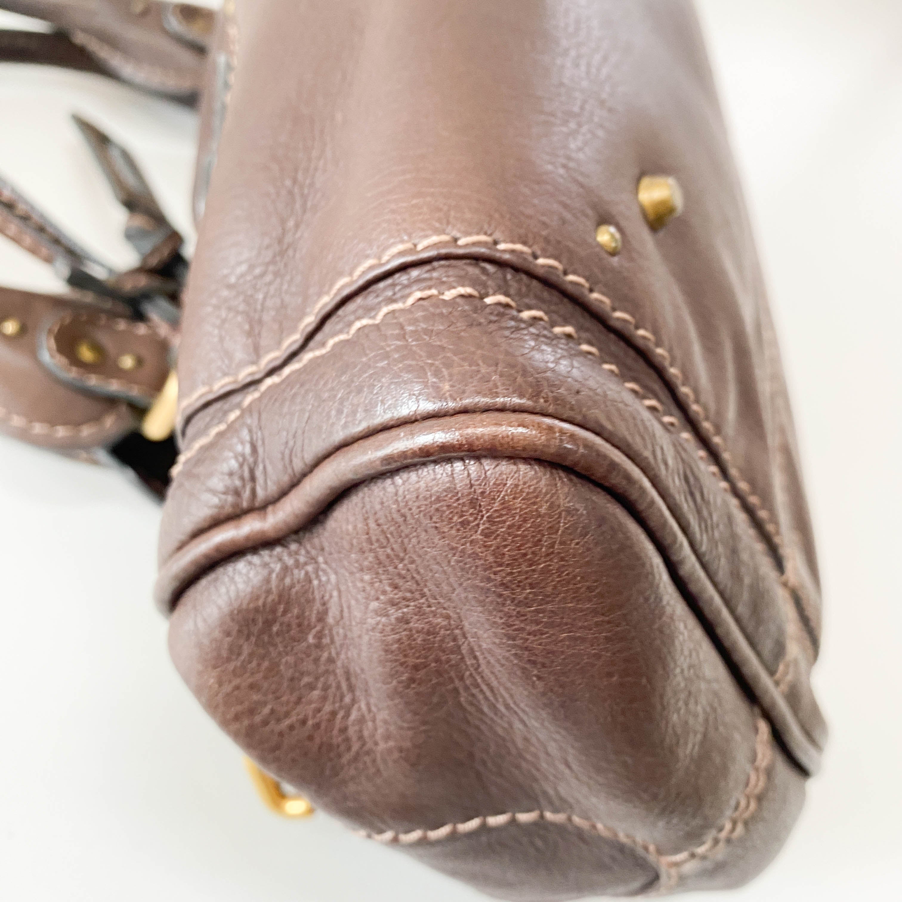 Paddington Brown Leather Shoulder Bag