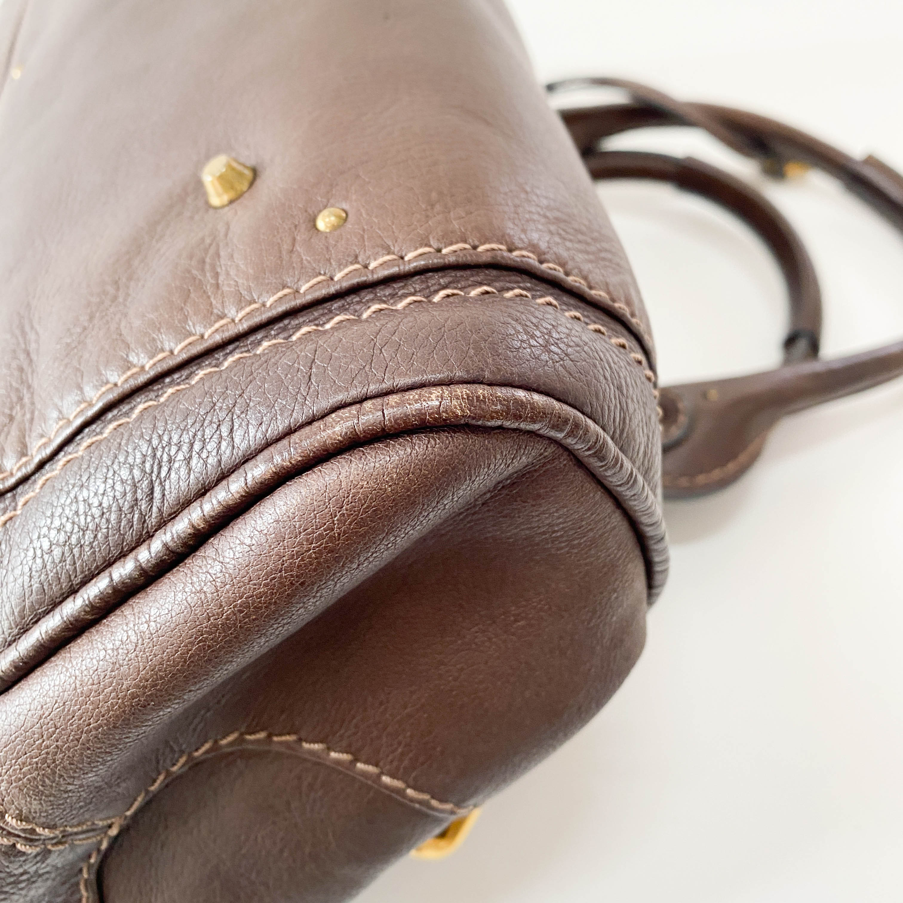 Paddington Brown Leather Shoulder Bag