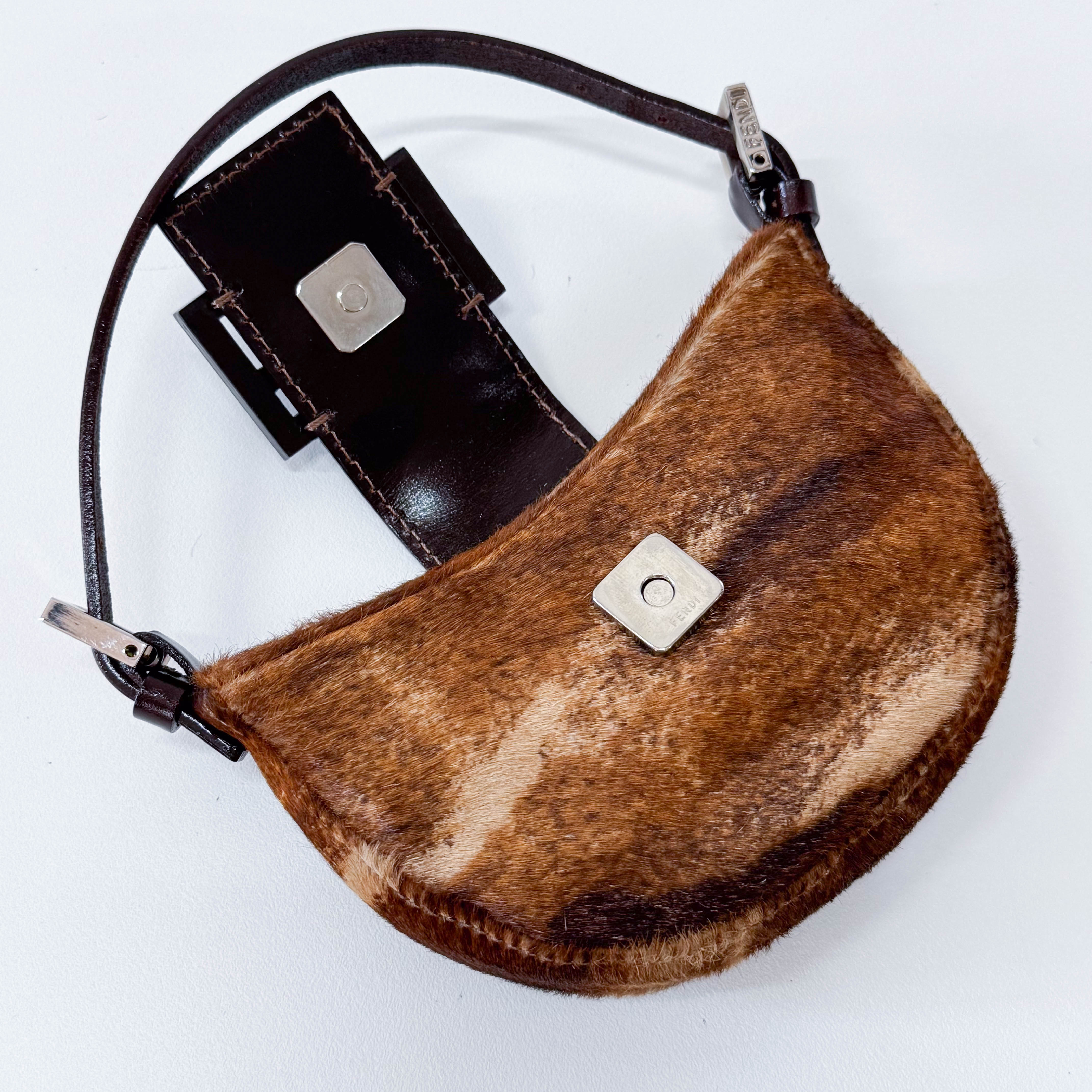 Mini Croissant Pony Hair Bag