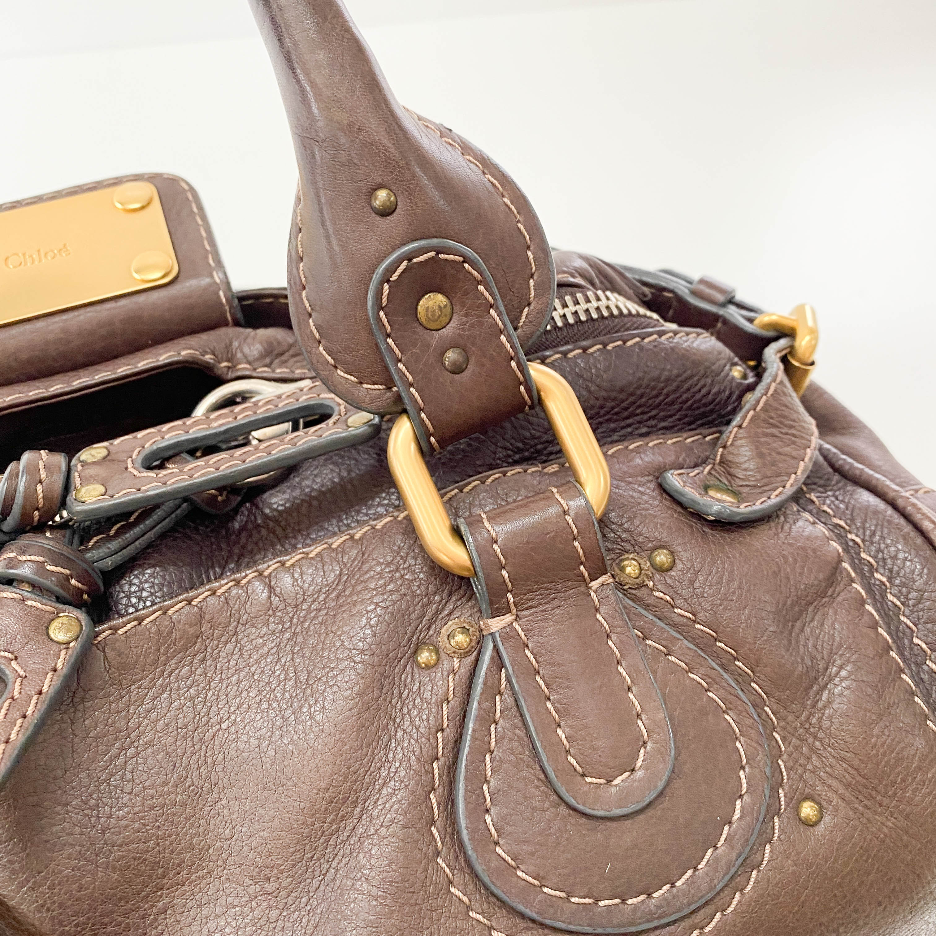 Paddington Brown Leather Shoulder Bag