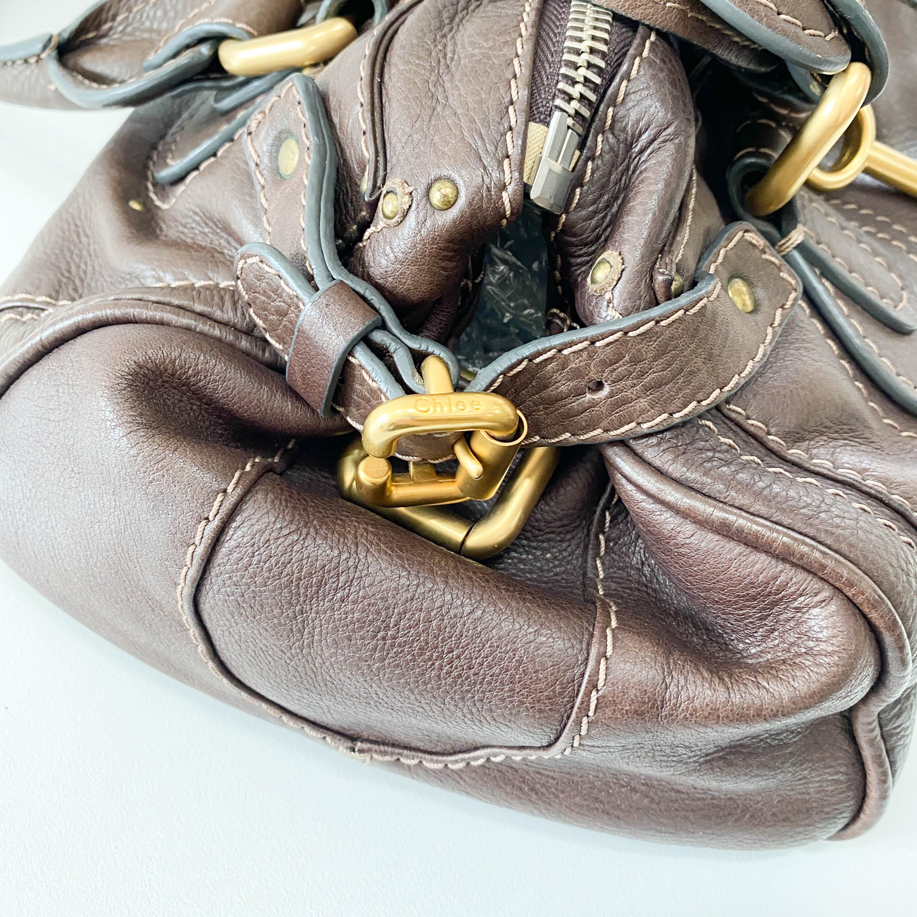 Paddington Brown Leather Shoulder Bag