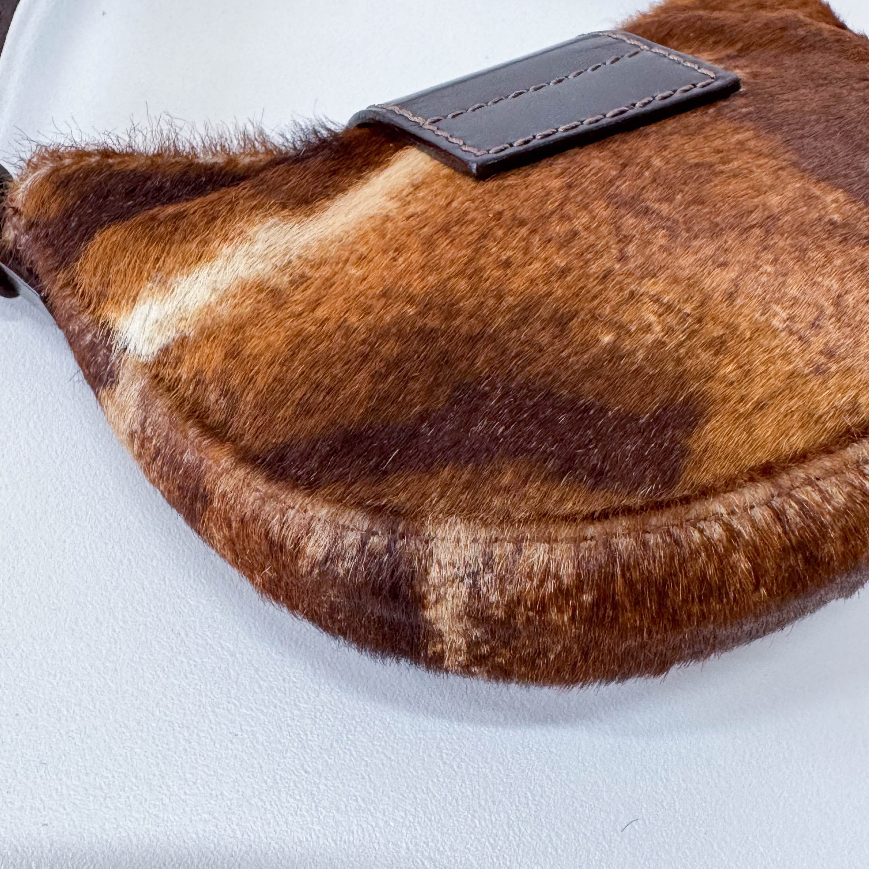 Mini Croissant Pony Hair Bag