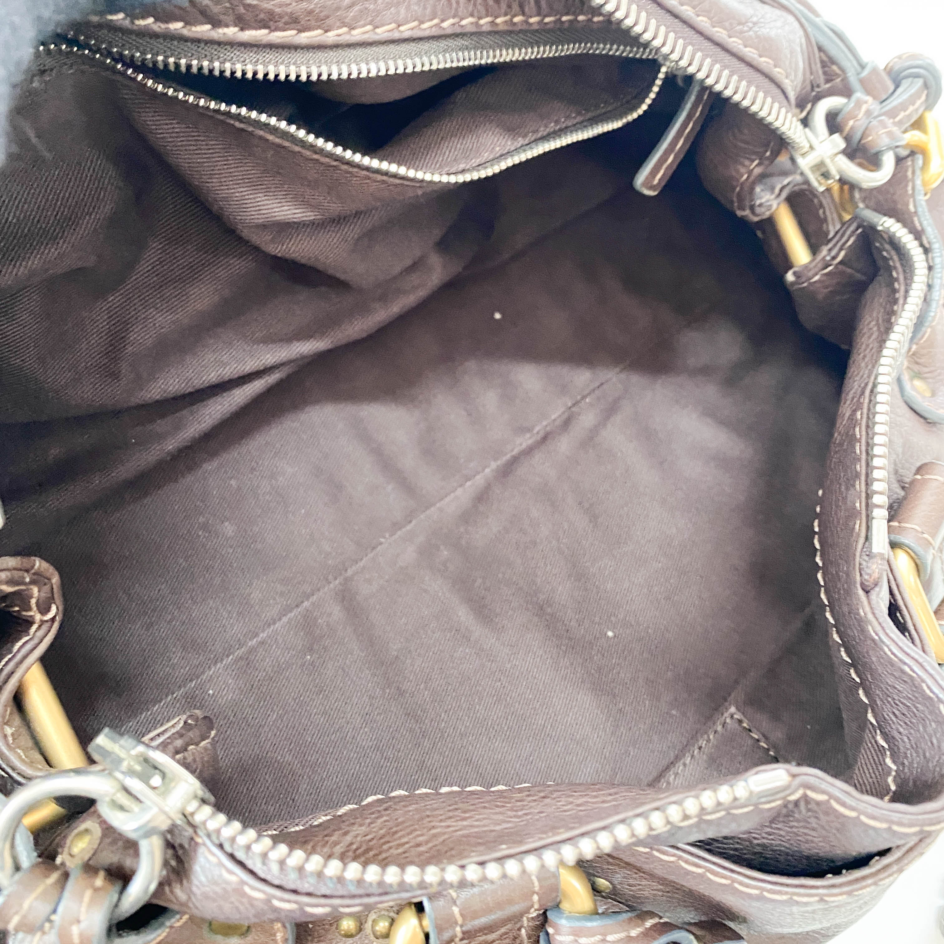 Paddington Brown Leather Shoulder Bag