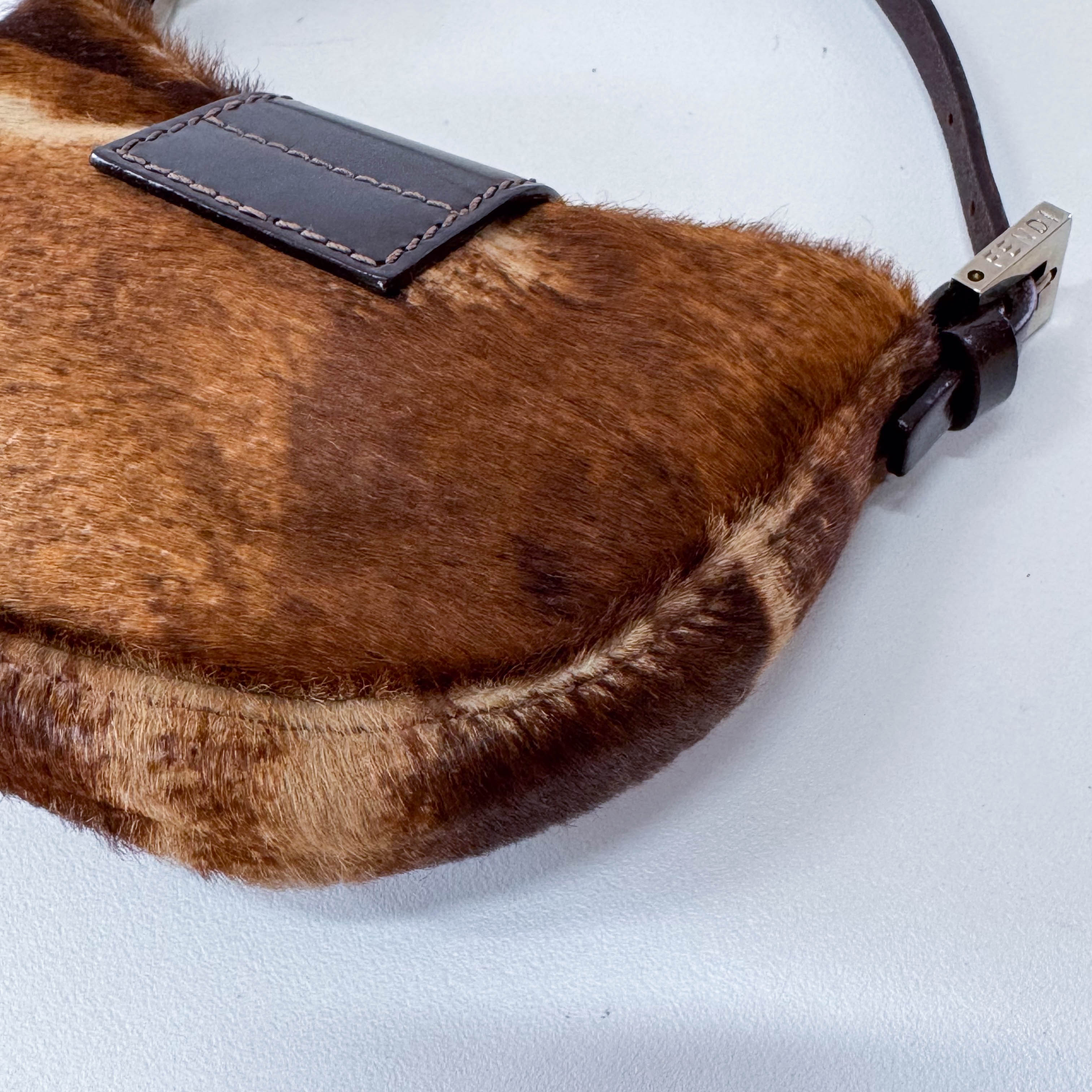 Mini Croissant Pony Hair Bag