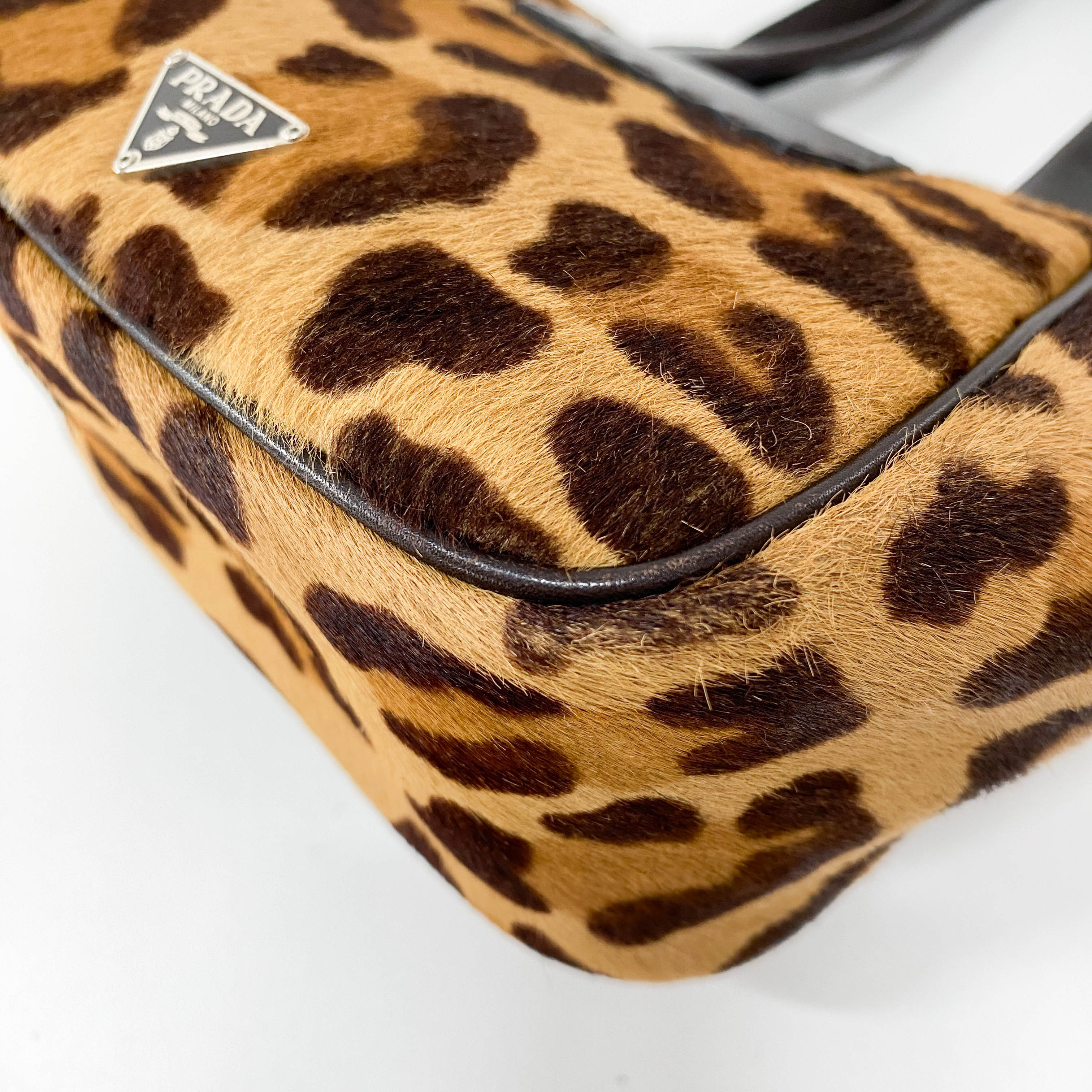 Leopard Print Pony Hair Mini Bag