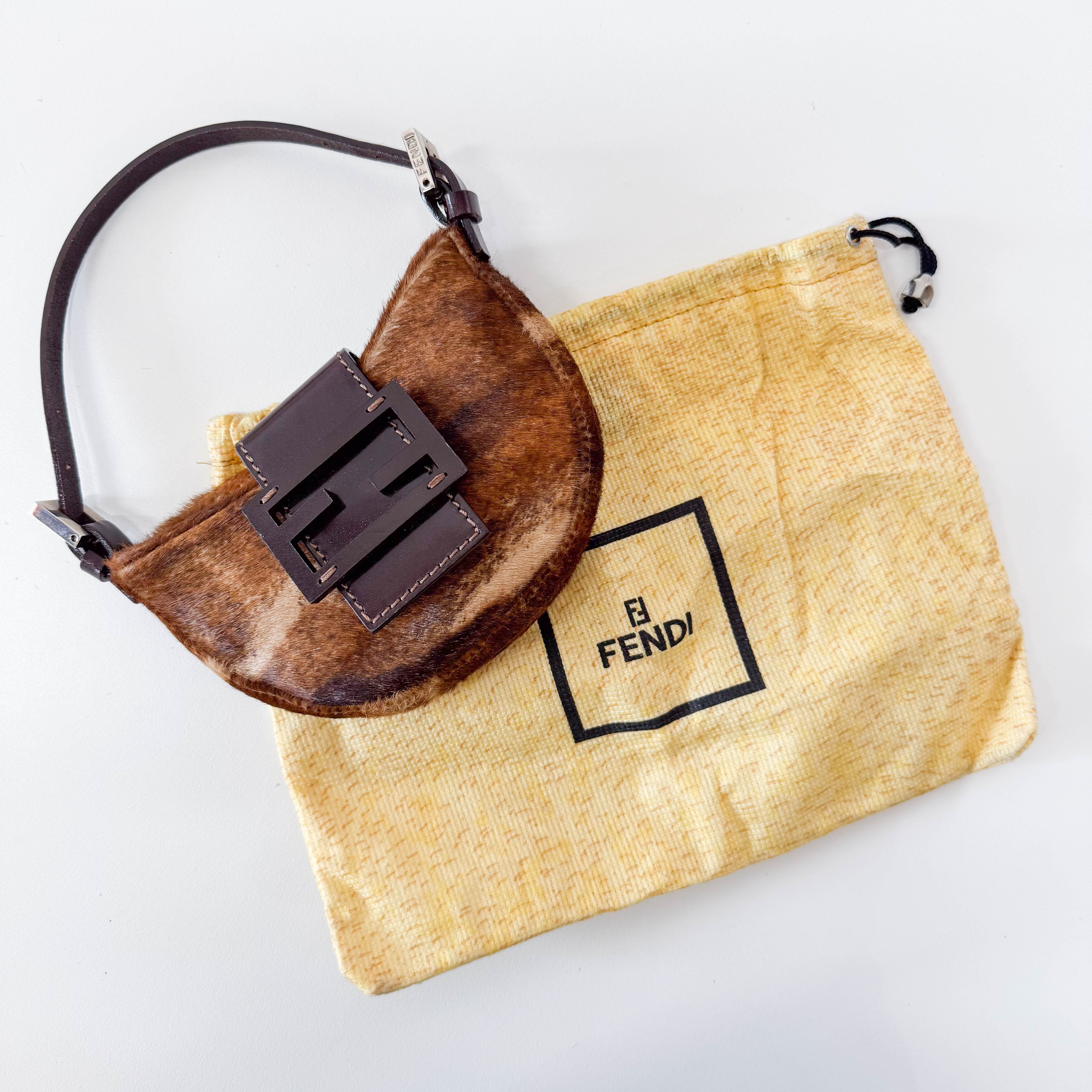 Mini Croissant Pony Hair Bag