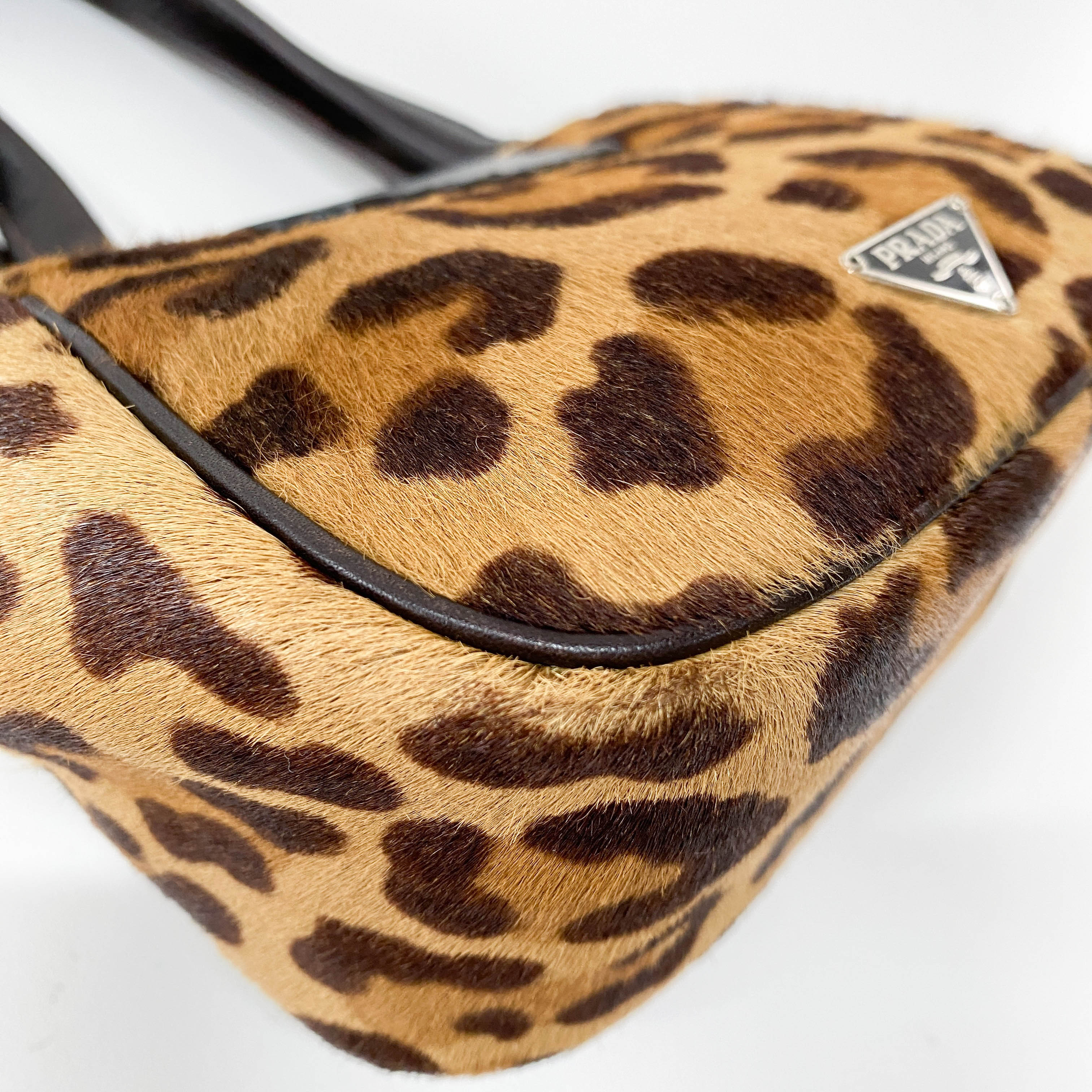 Leopard Print Pony Hair Mini Bag