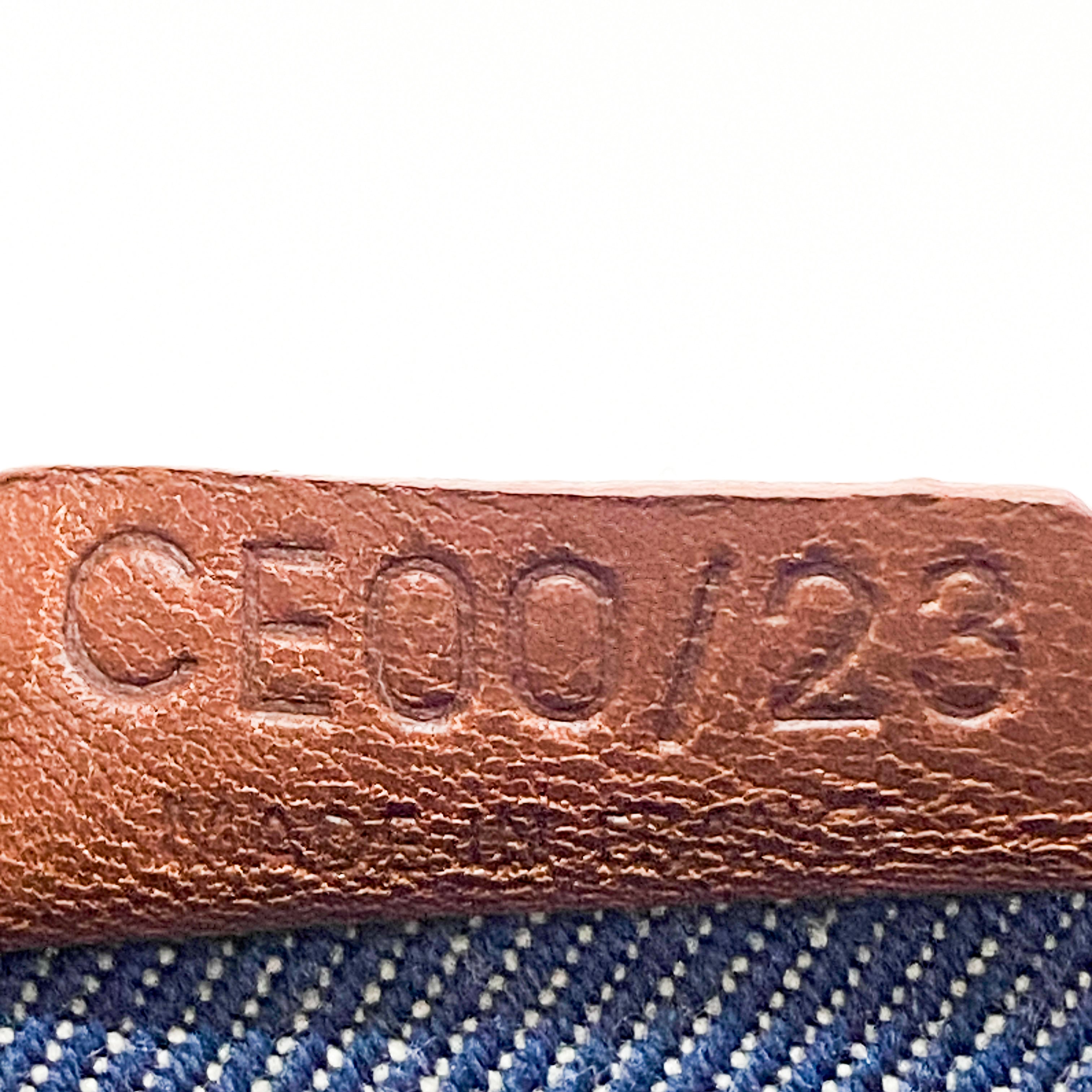 Paris Macadam Blue Denim Shoulder Bag