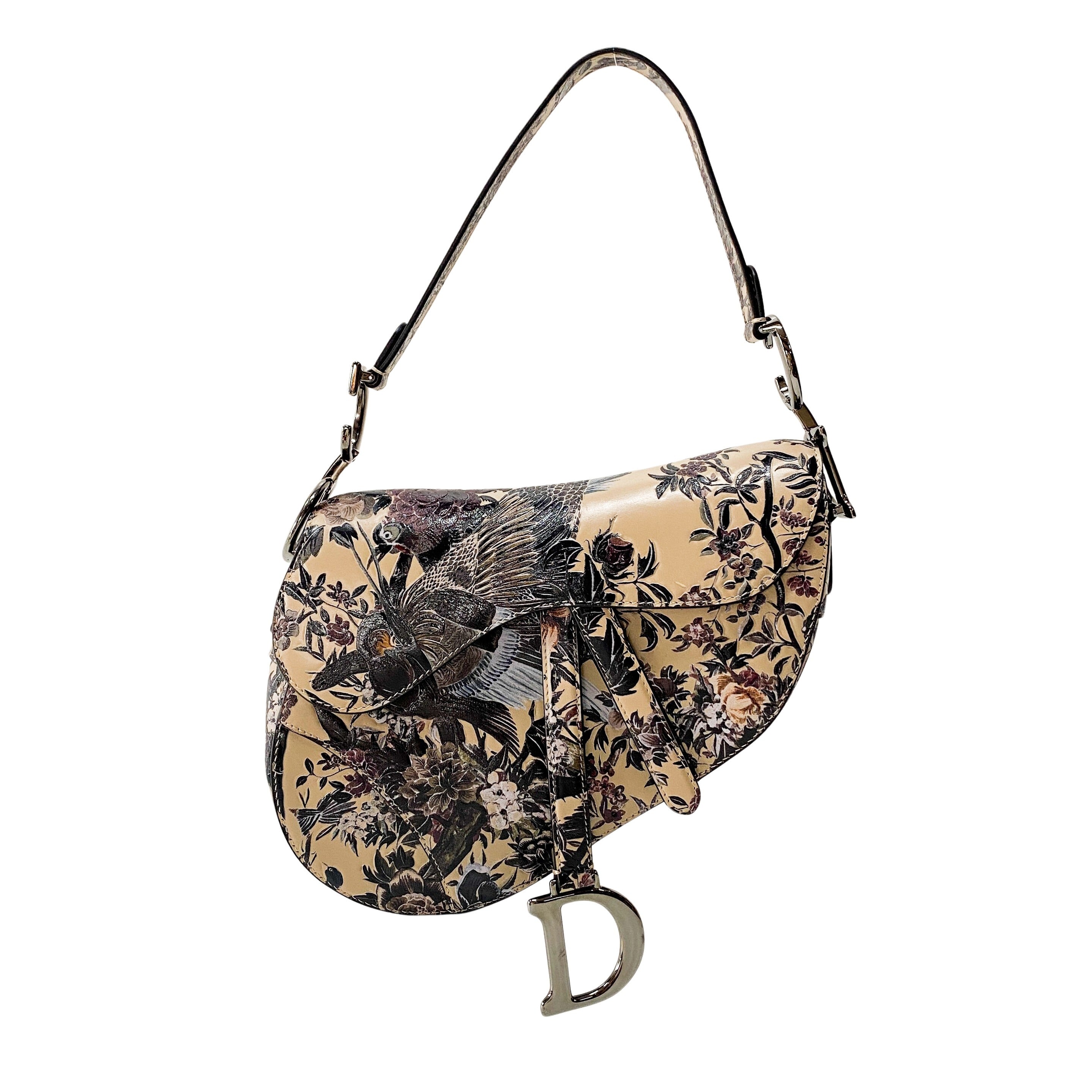 Saddle Tropicalia Calfskin Leather Bag