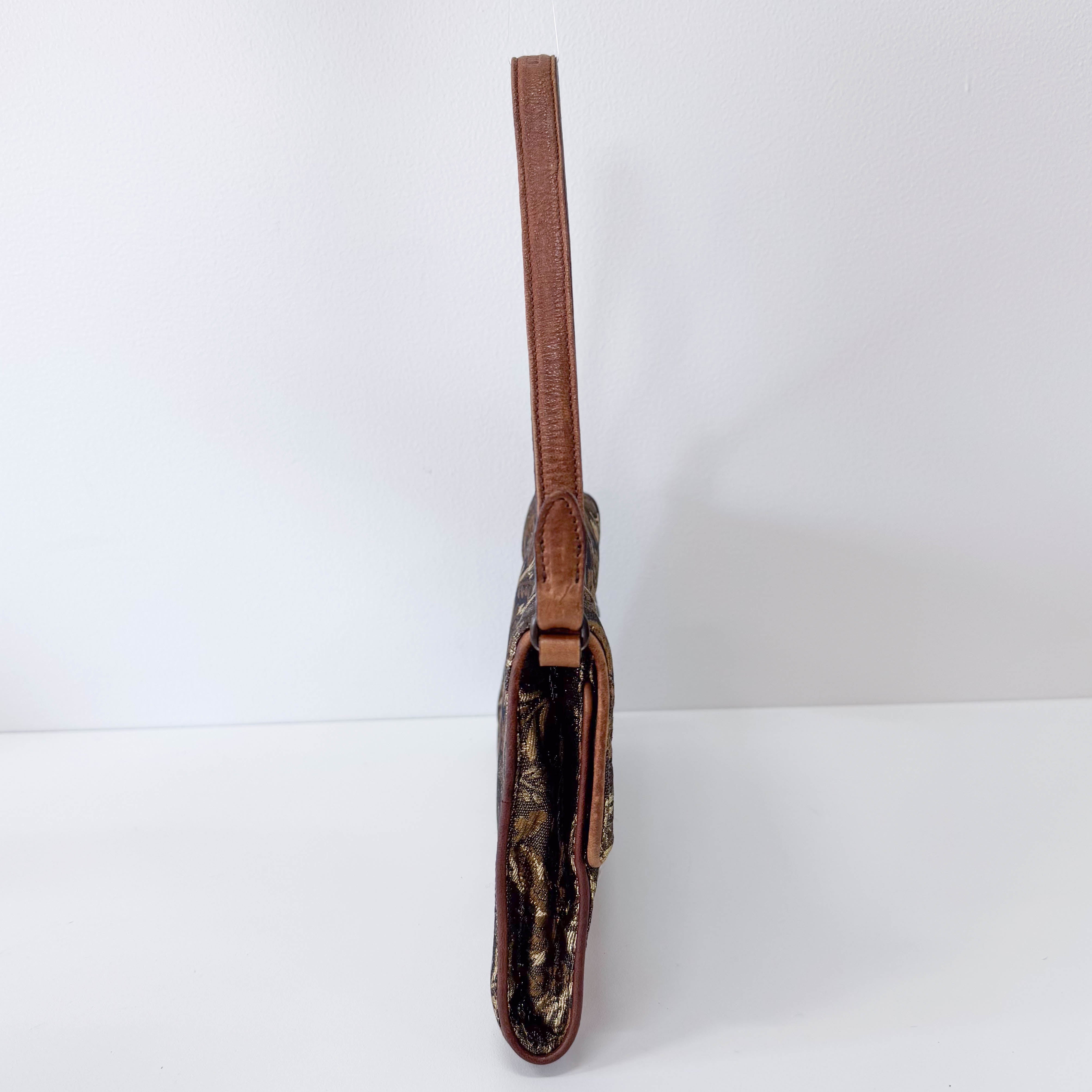 Archive Gold Embroidered Shoulder Bag