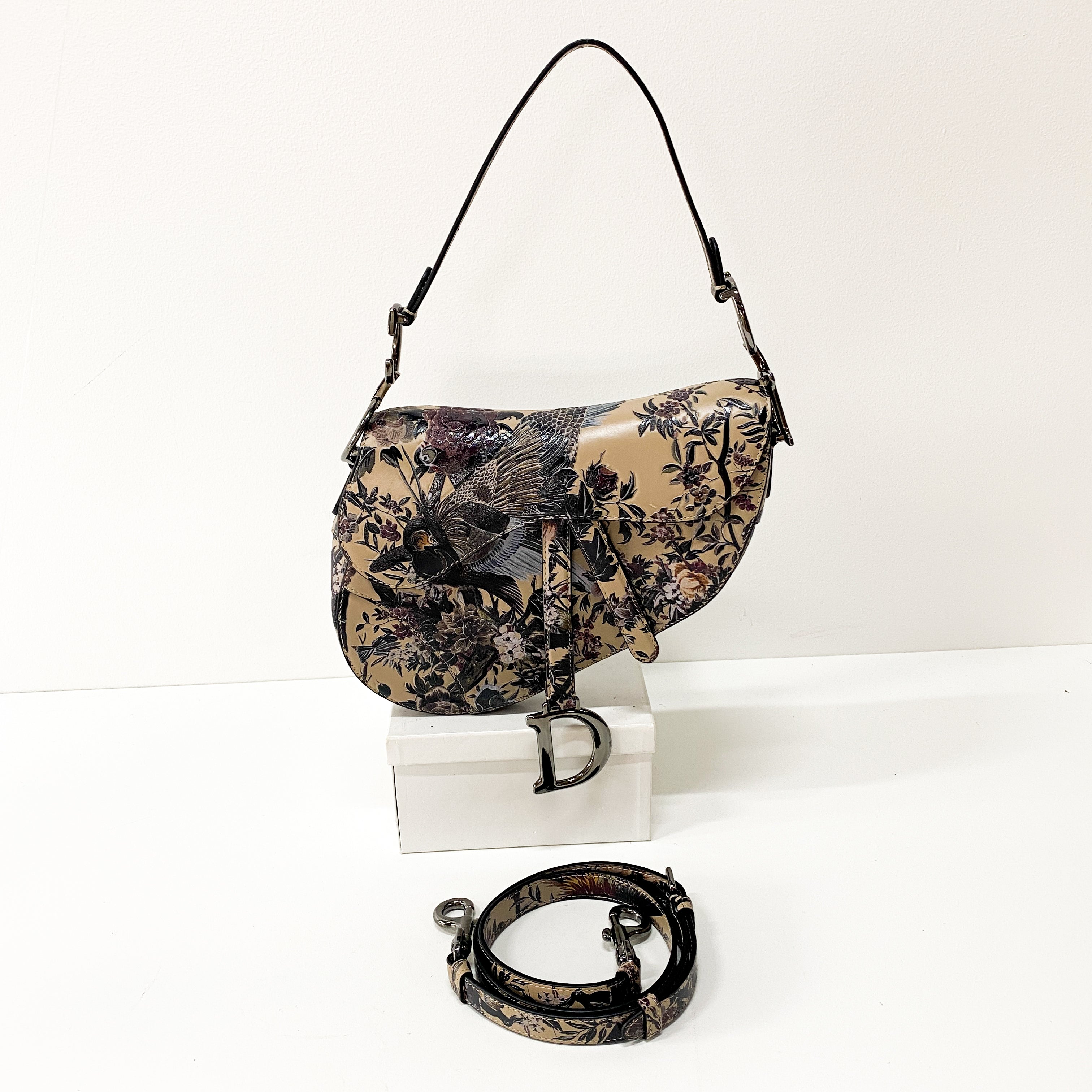 Saddle Tropicalia Calfskin Leather Bag