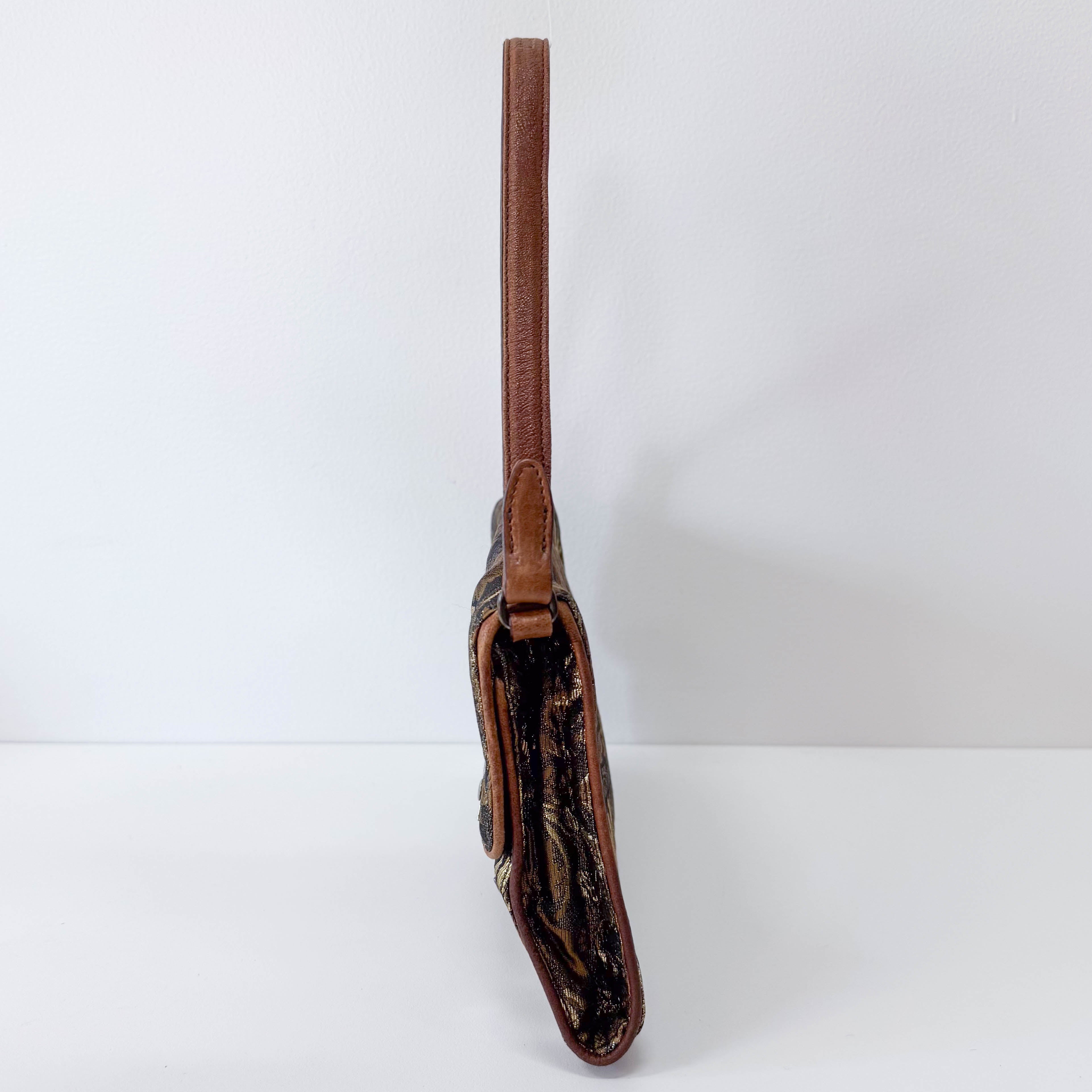 Archive Gold Embroidered Shoulder Bag