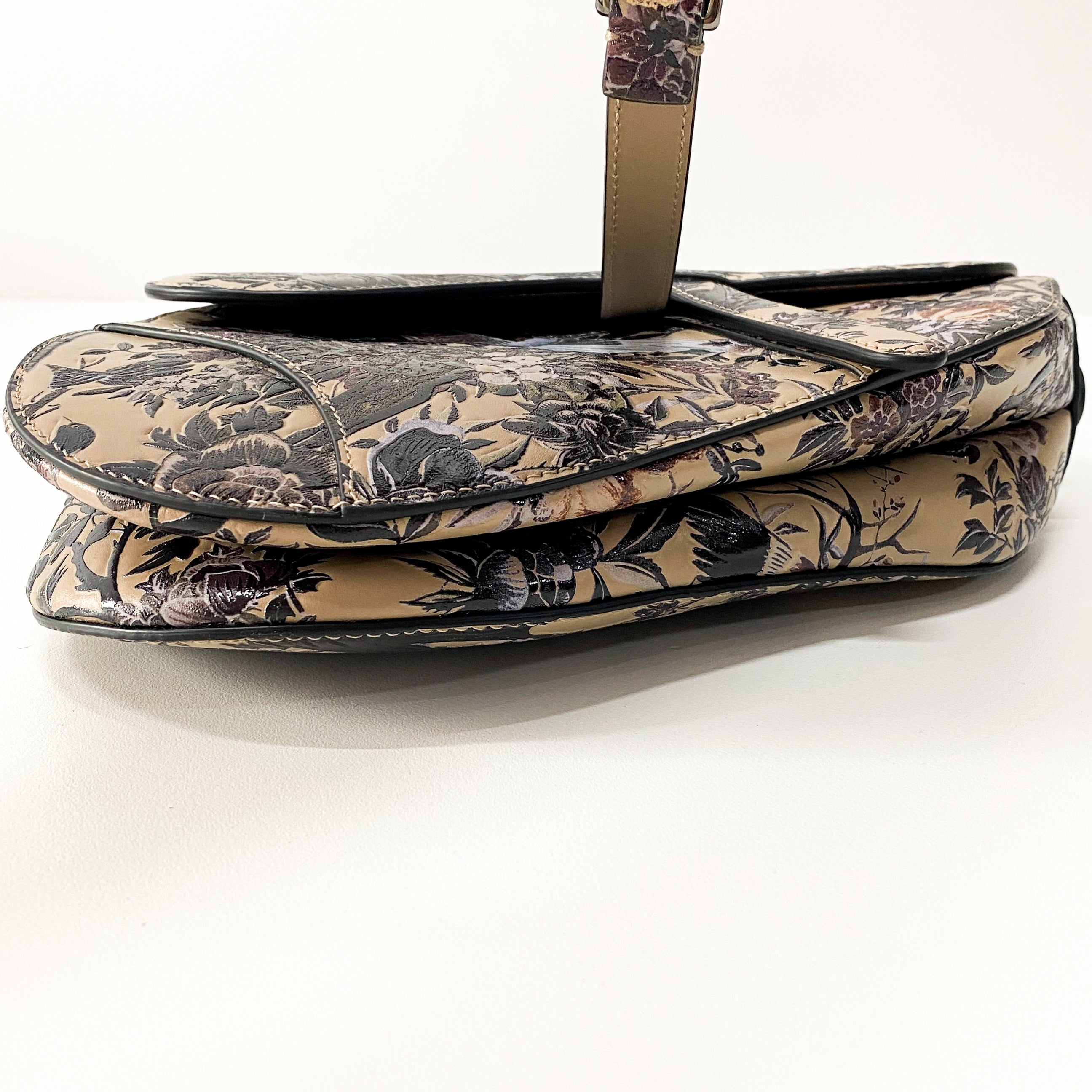 Saddle Tropicalia Calfskin Leather Bag