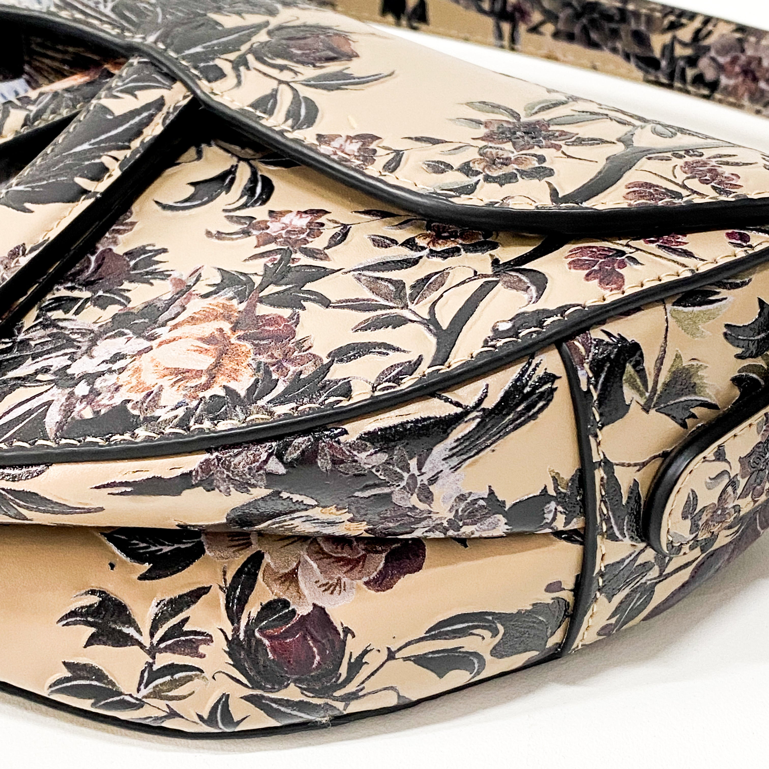 Saddle Tropicalia Calfskin Leather Bag