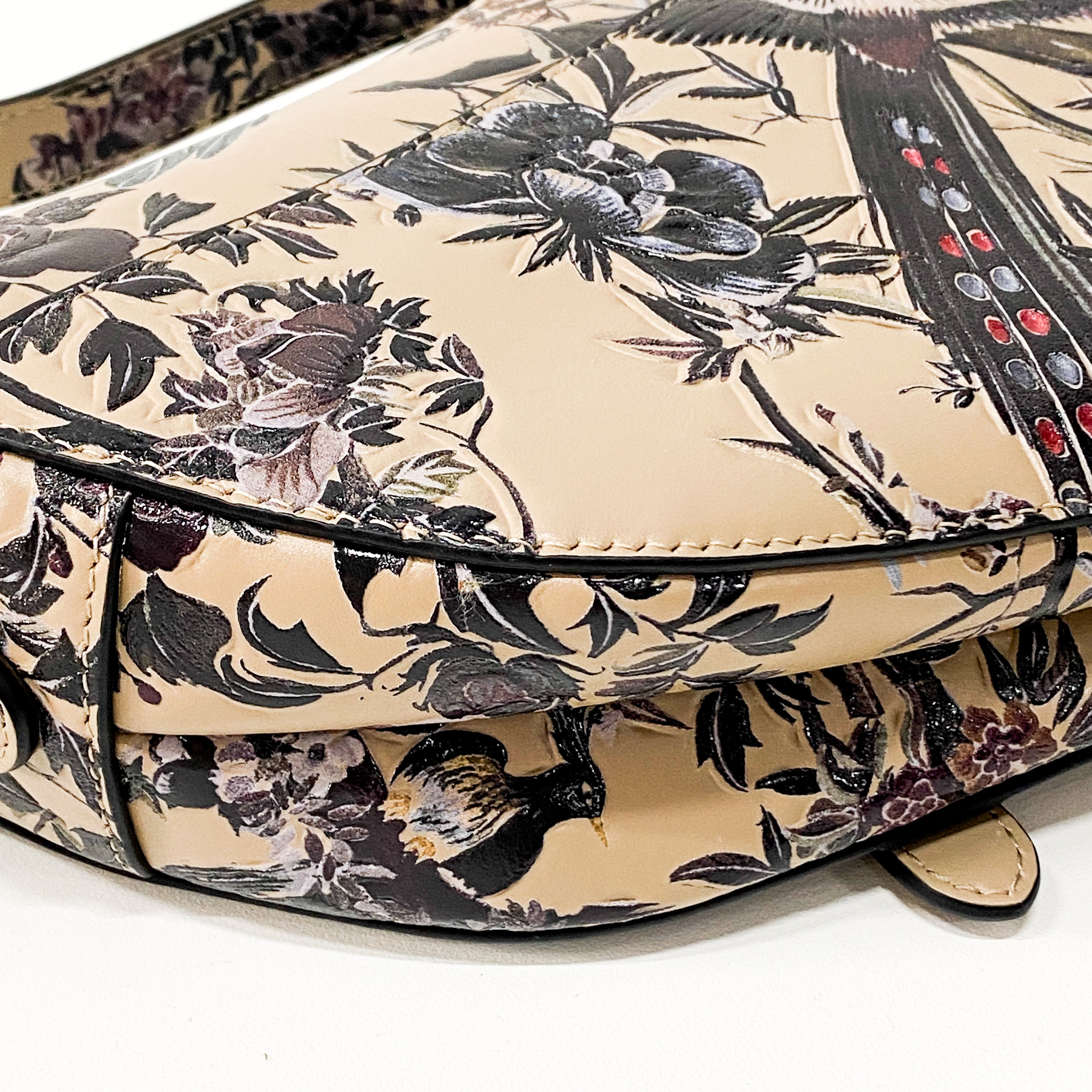 Saddle Tropicalia Calfskin Leather Bag