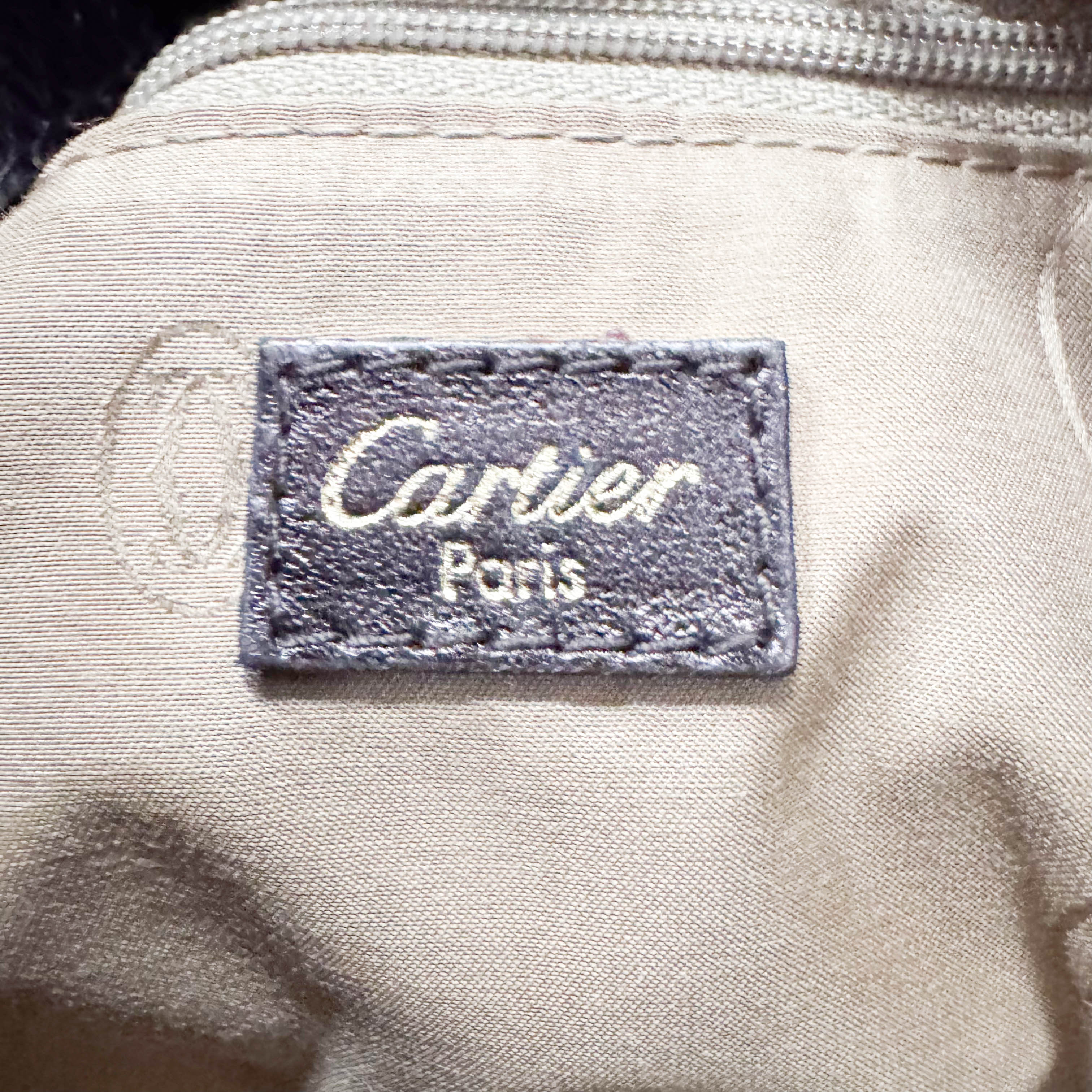 Neutral Leopard Print Pony Hair & Black Lizzard Embossed Leather Shoulder Bag