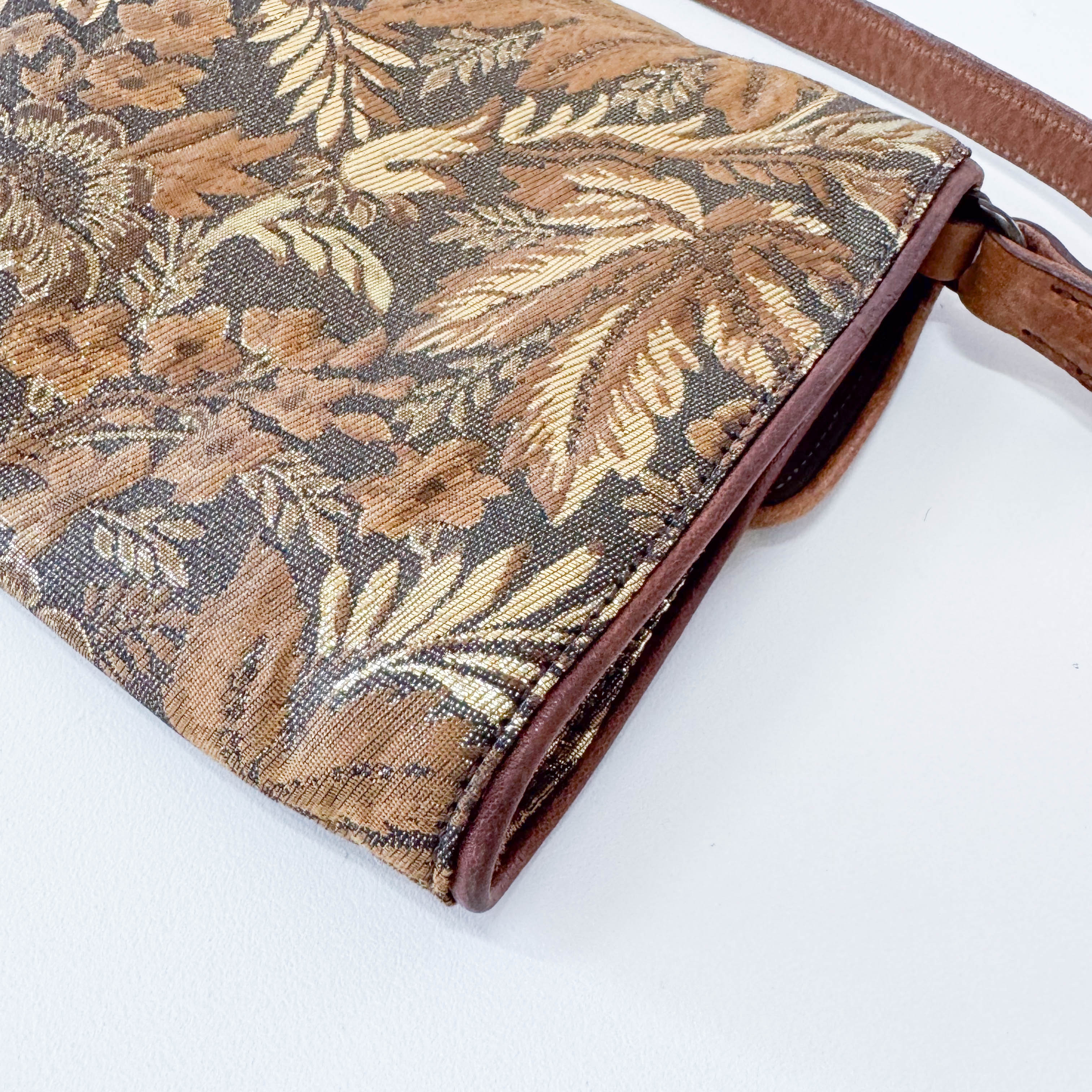 Archive Gold Embroidered Shoulder Bag