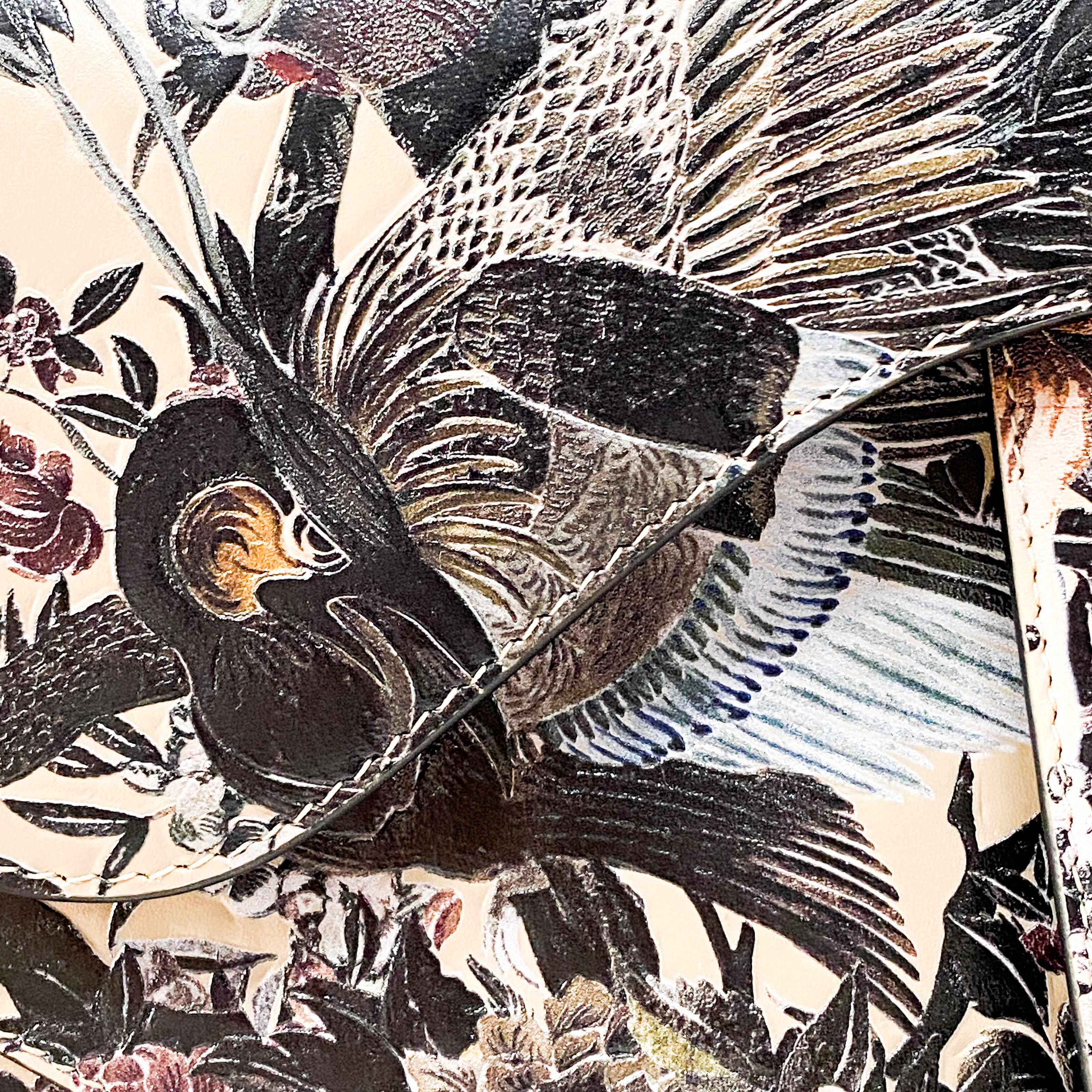 Saddle Tropicalia Calfskin Leather Bag