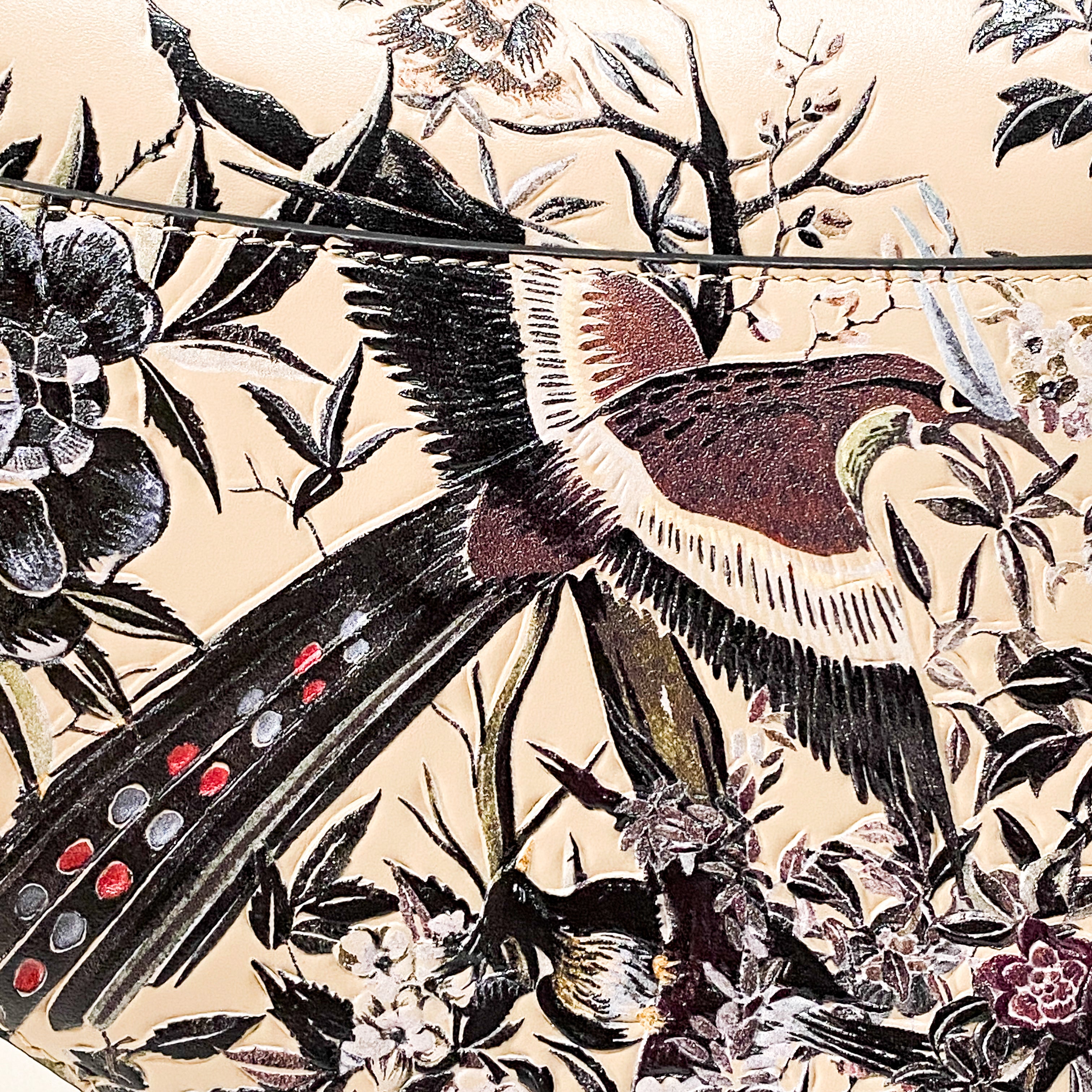 Saddle Tropicalia Calfskin Leather Bag