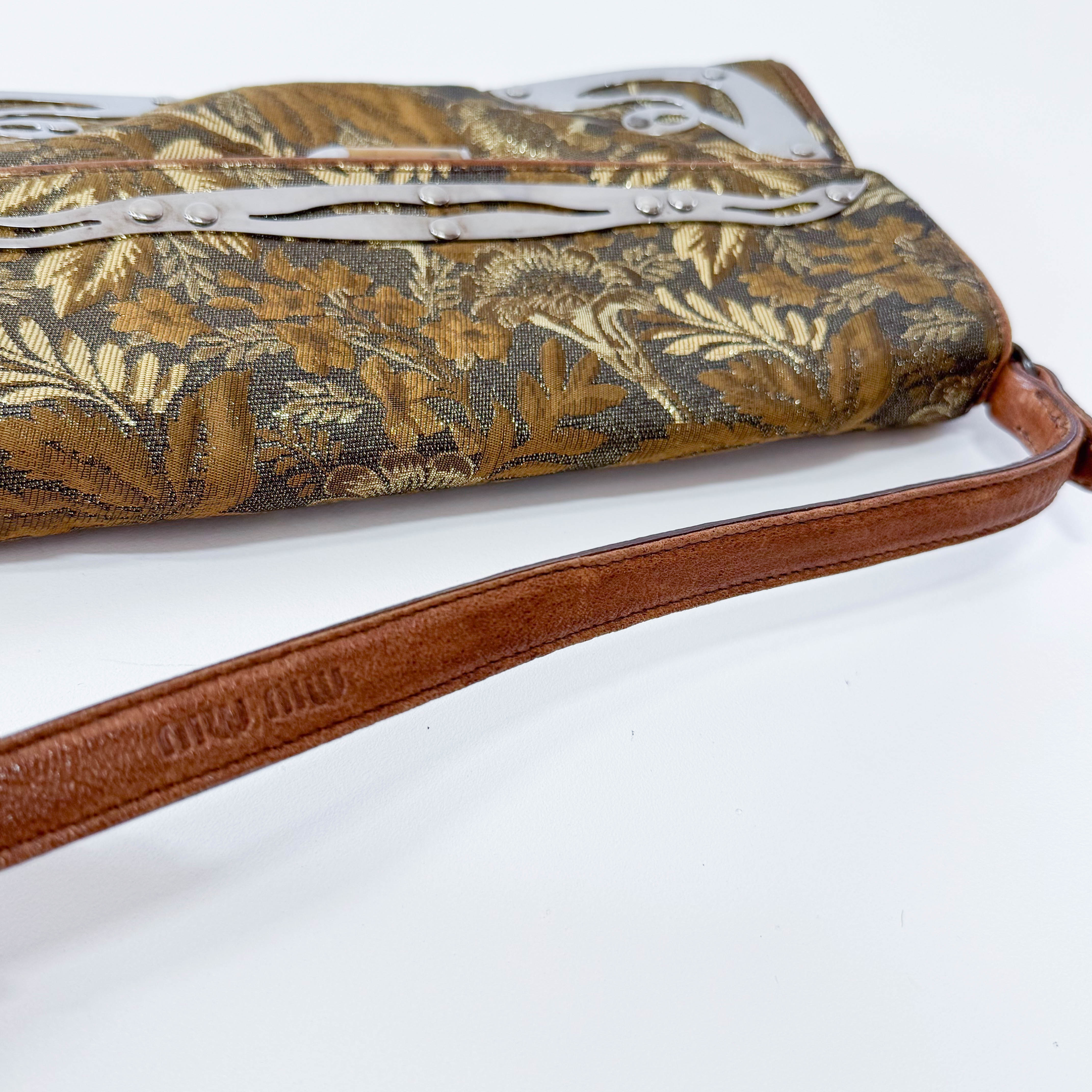 Archive Gold Embroidered Shoulder Bag